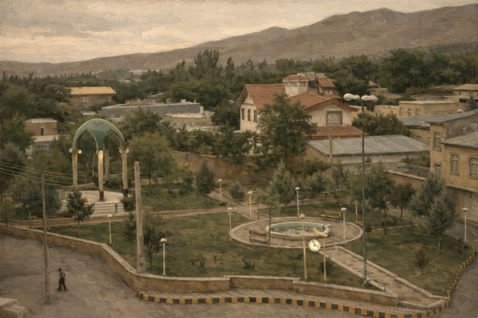 View of Benis village in Iran, the ancestral home behind the family heritage and story of Benis Bake House.