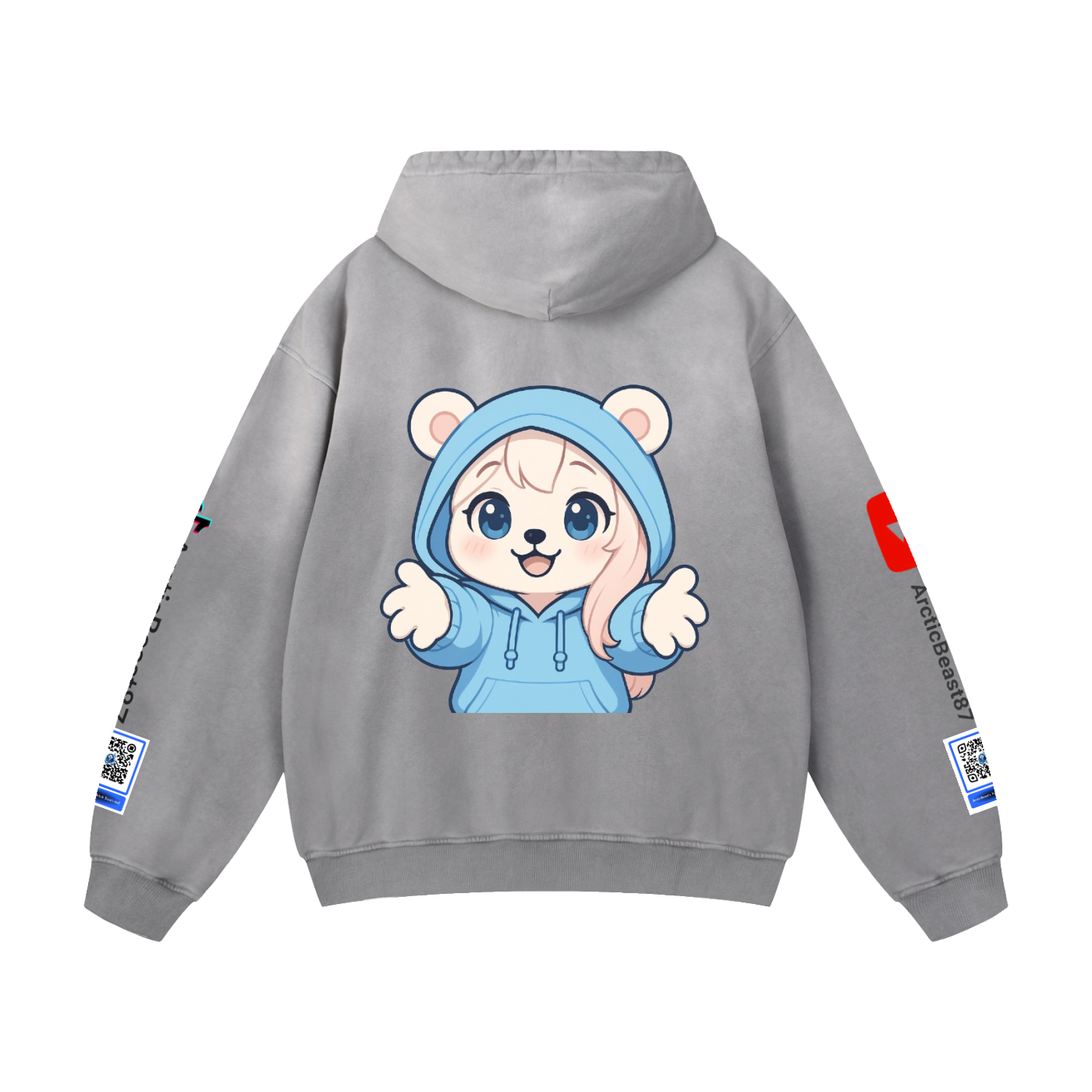 “Free Hugs (Scan The Sleeve)” Hoodie