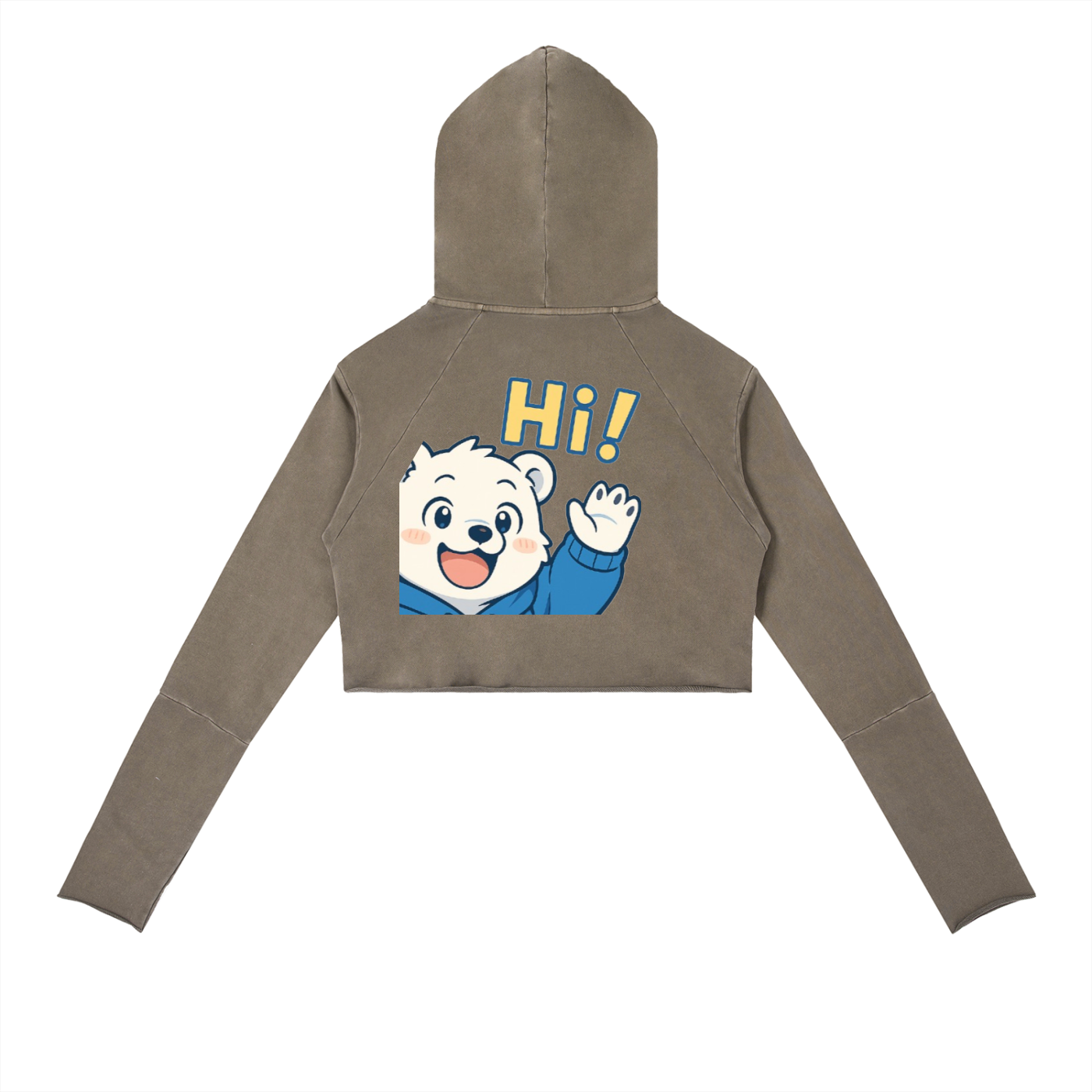 “Pocket Hi’s Big Sister” Crop Hoodie