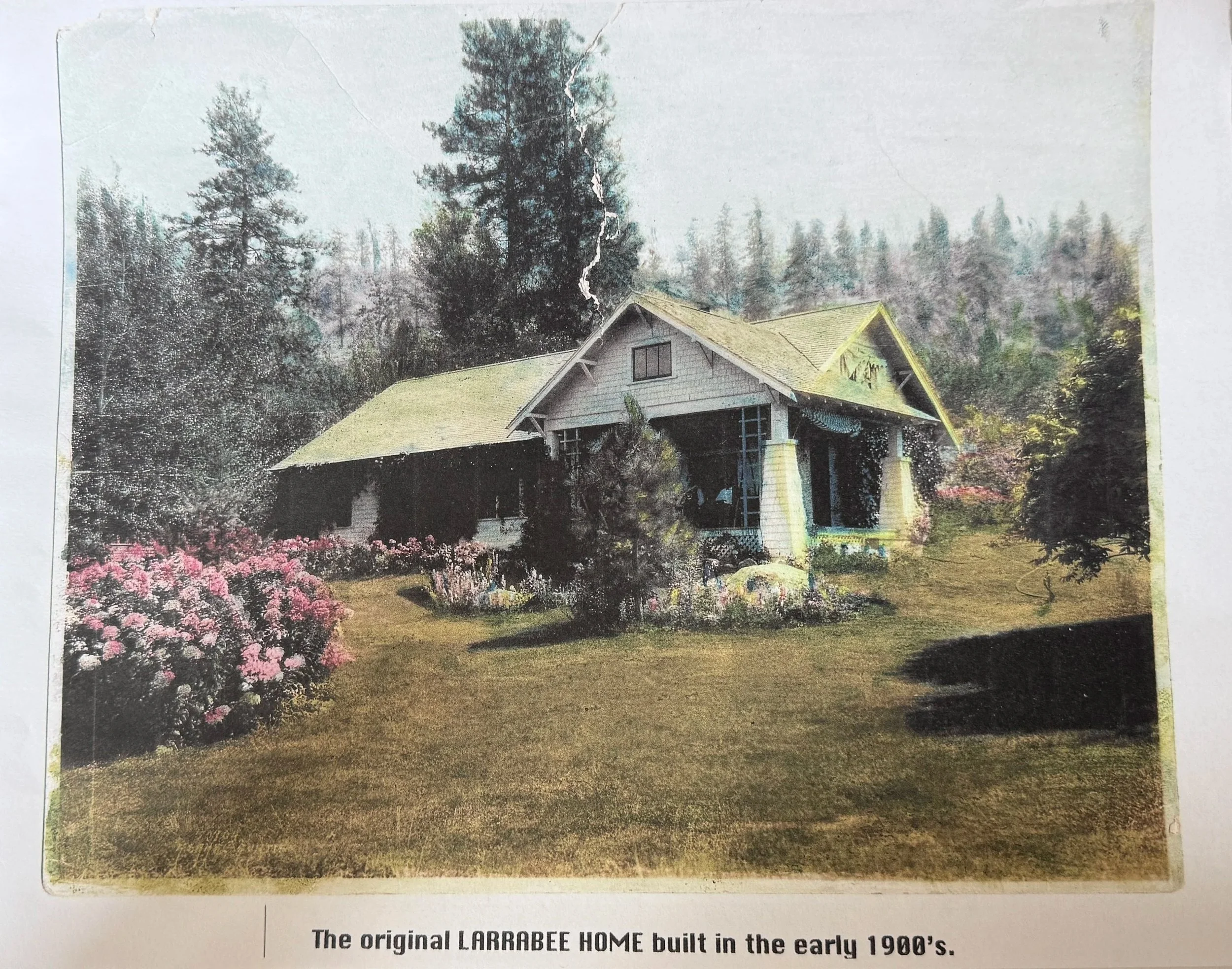 A photo of the original Larabee Home.