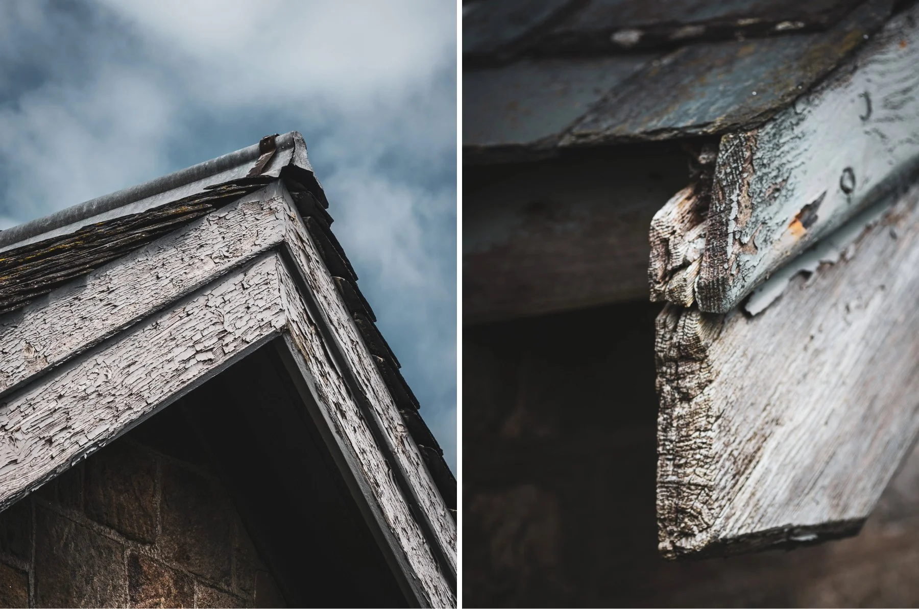 Close ups of the roof of the old boathouse by Loch Aline at Ardtornish Estate | Morvern, Scotland | Steven Marshall Photography