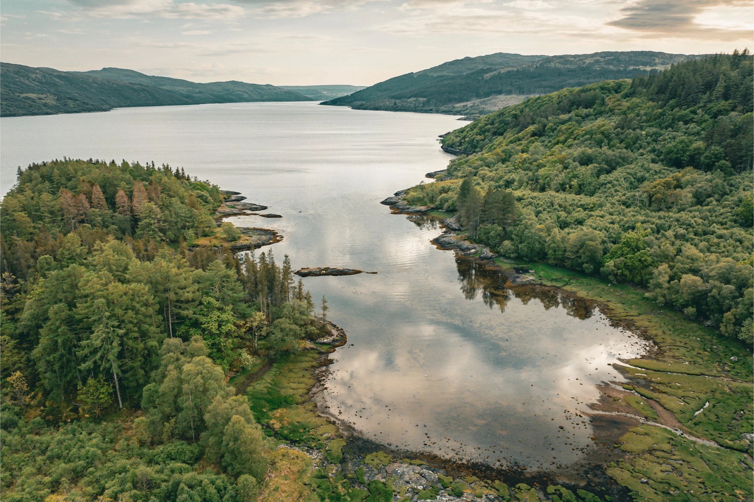Sàilean nan Cuileag near Salen on Loch Sunart at high tide| Ardnamurchan, Scotland | Steven Marshall Photography