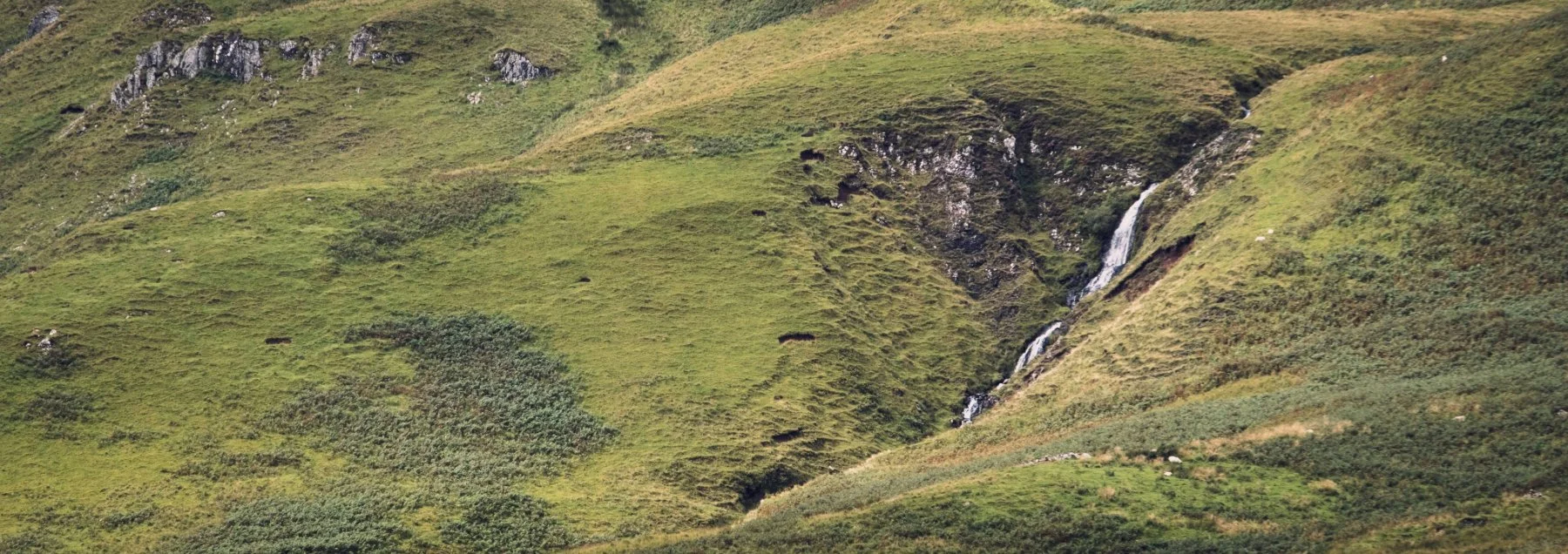 Waterfall on the side of Ben Hiant | Bourblaige Cleared Settlement, Ardnamurchan, Scotland | Steven Marshall Photography