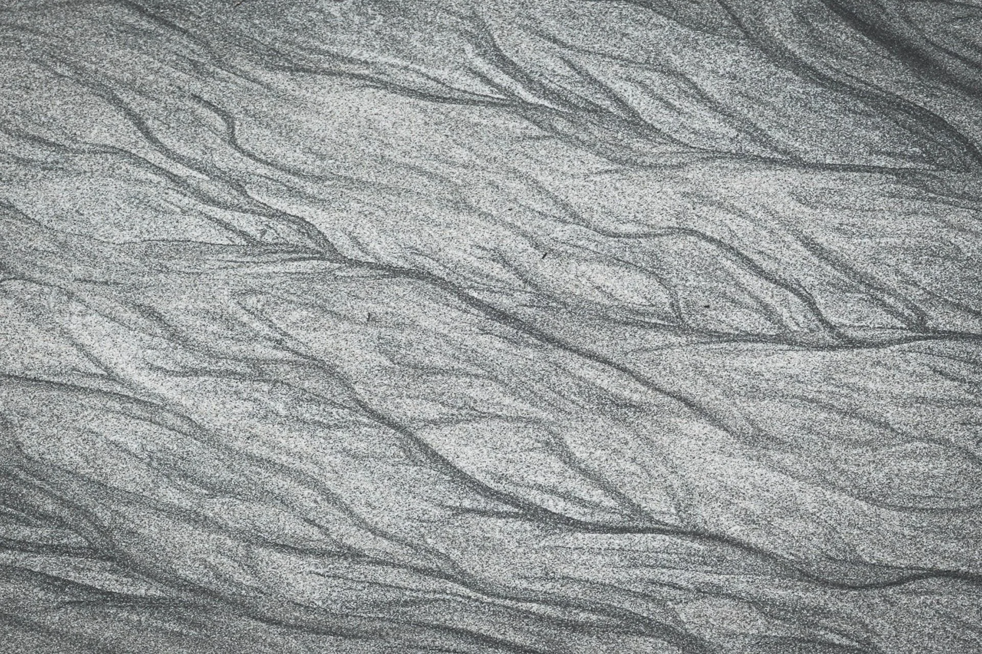 Plant like shapes strands created by the contrast between dark sediment and the white sand of Fascadale Bay | Ardnamurchan, Scotland | Steven Marshall Photography