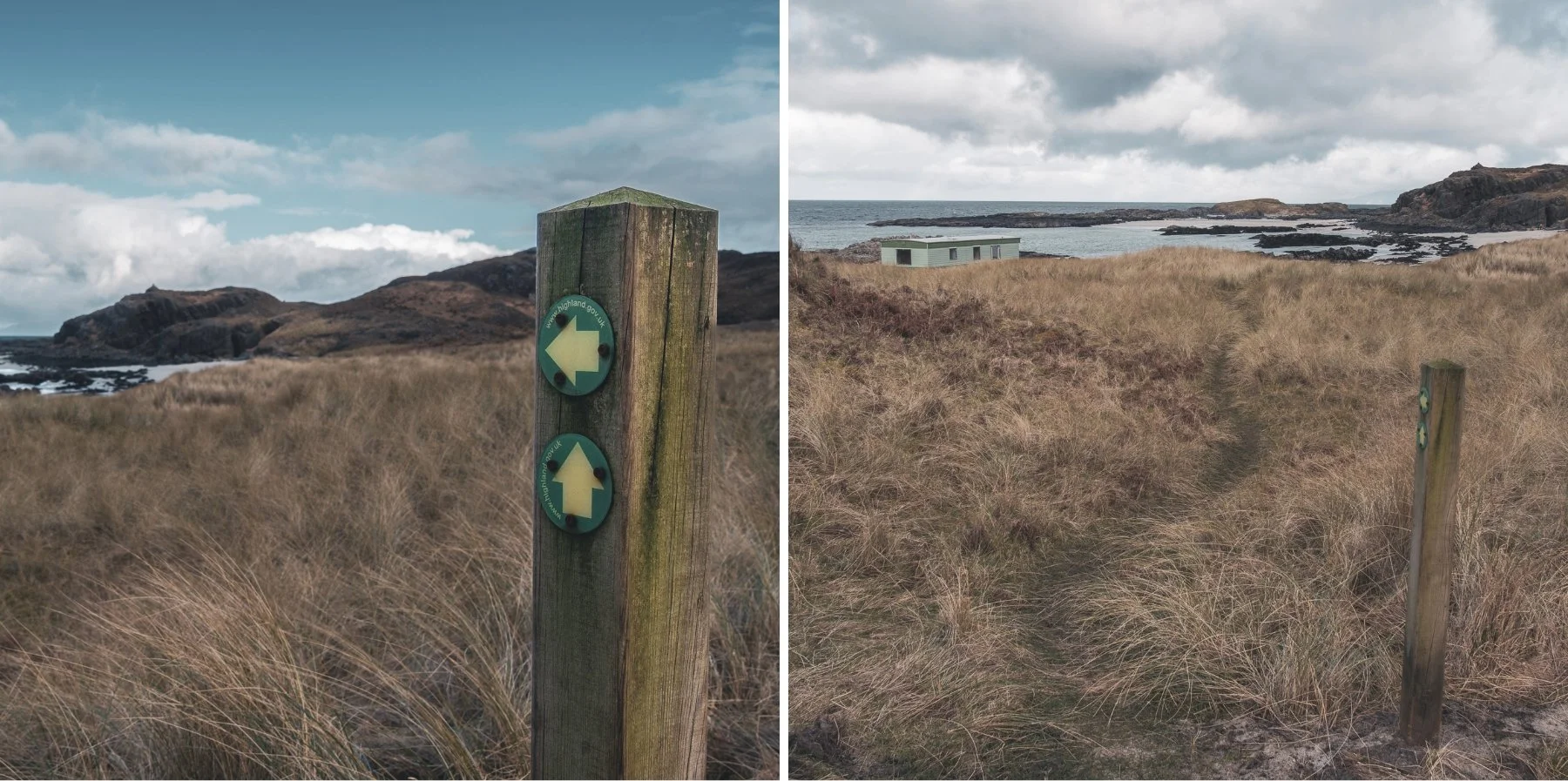 The footpath to the static caravan site beside the sea at Port na Carraidh (Bay MacNeil) | Ardnamurchan Scotland | Steven Marshall Photography