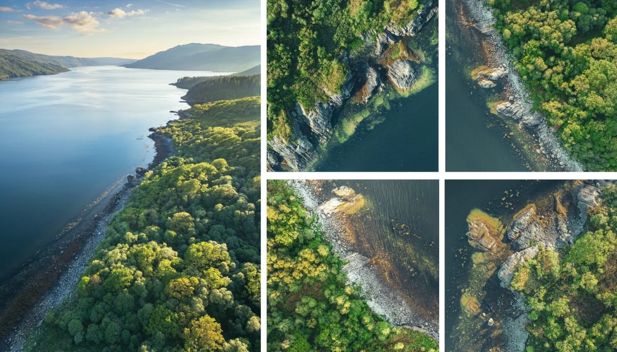 Atlantic oakwoods in spring green foliage bordering Loch Sunart near Resipole| Ardnamurchan, Scotland | Steven Marshall Photography