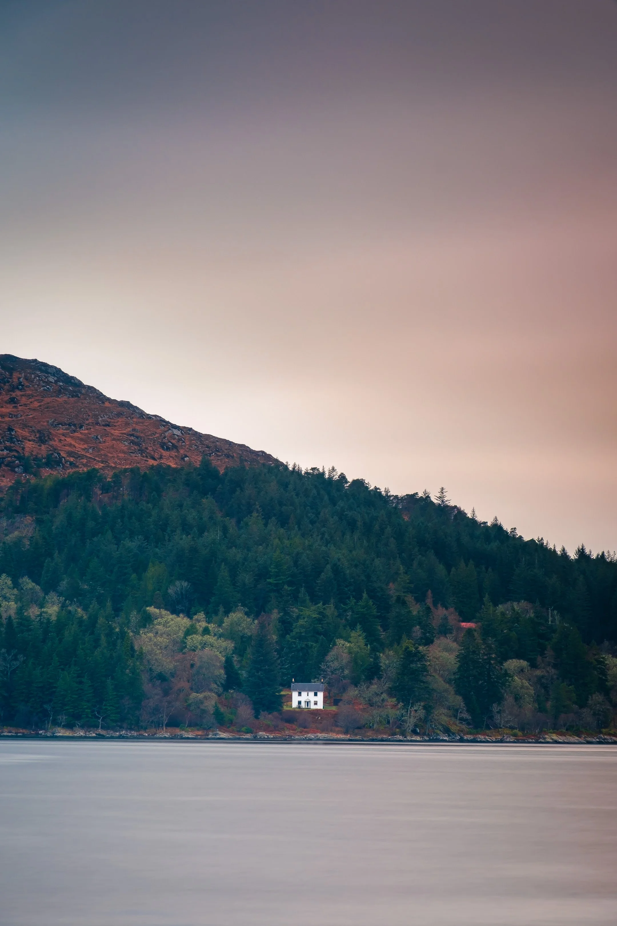 Tioram Cottage on Eilean Shona under a big sky | Moidart Scotland | Steven Marshall Photography