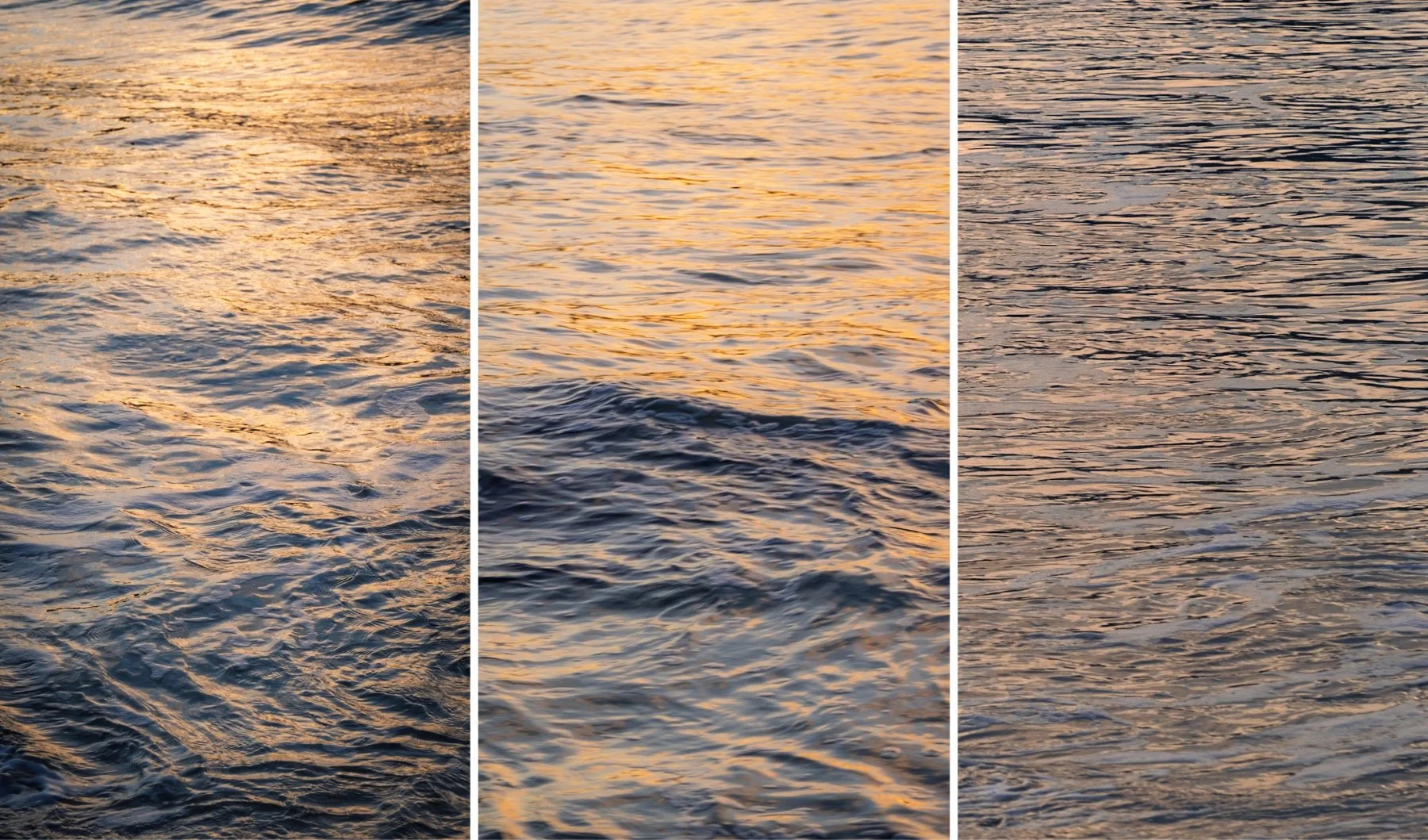 Sunset colours of gold reflected in the gently lapping blue sea on the beach at Sanna | Ardnamurchan Scotland | Steven Marshall Photography