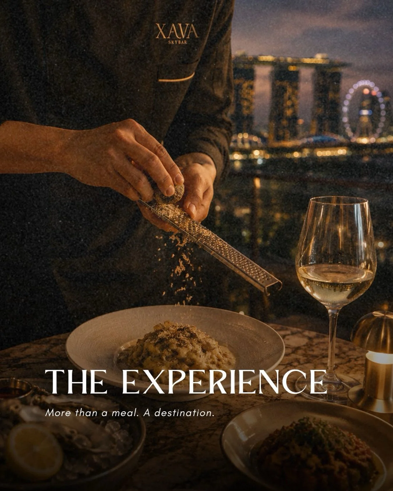 Some evenings are planned.
The best ones simply unfold.

Thoughtful plates, handcrafted cocktails and genuine hospitality come together above the city, creating moments you&rsquo;ll want to return to.