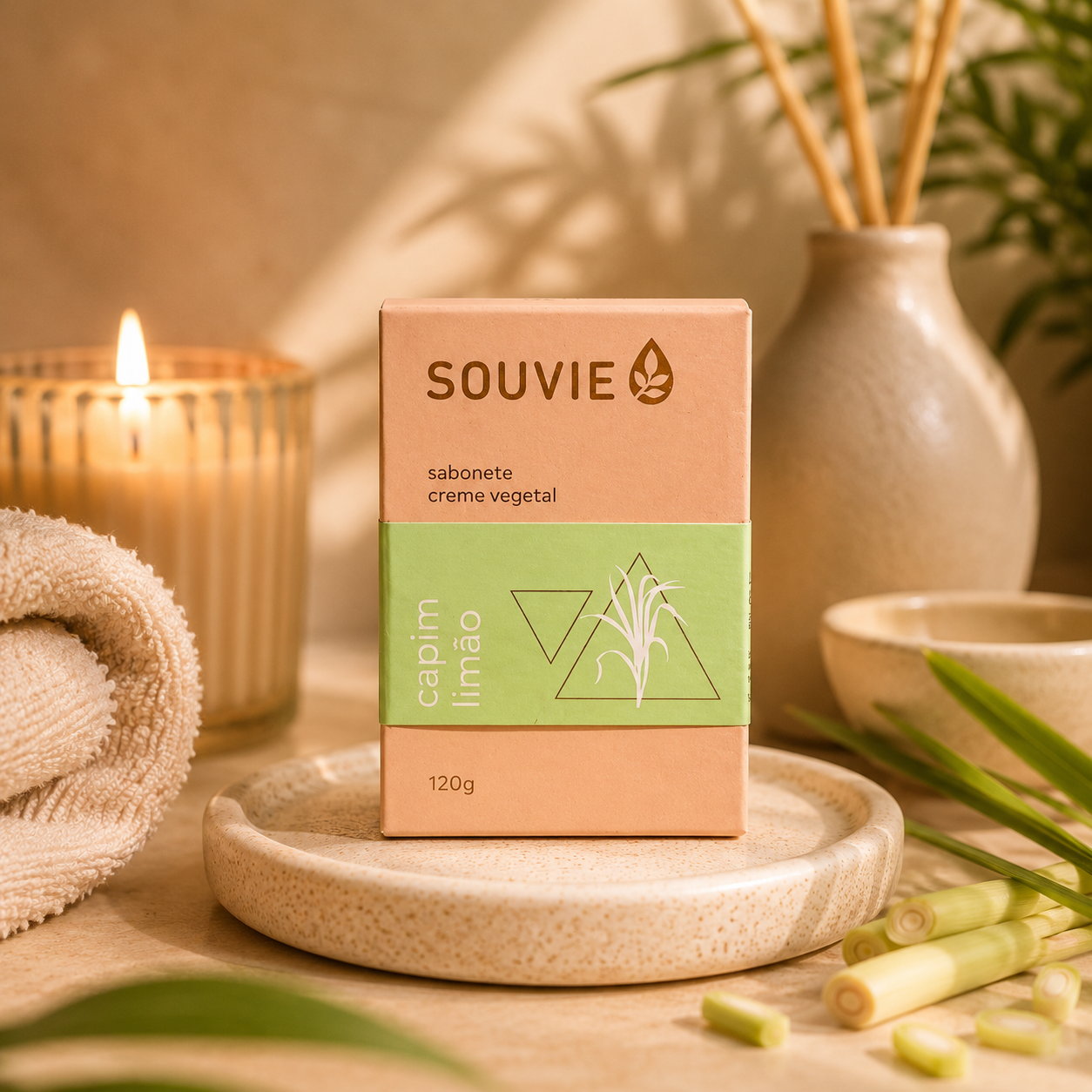 Savon Crème Végétal Citronnelle | 120 g