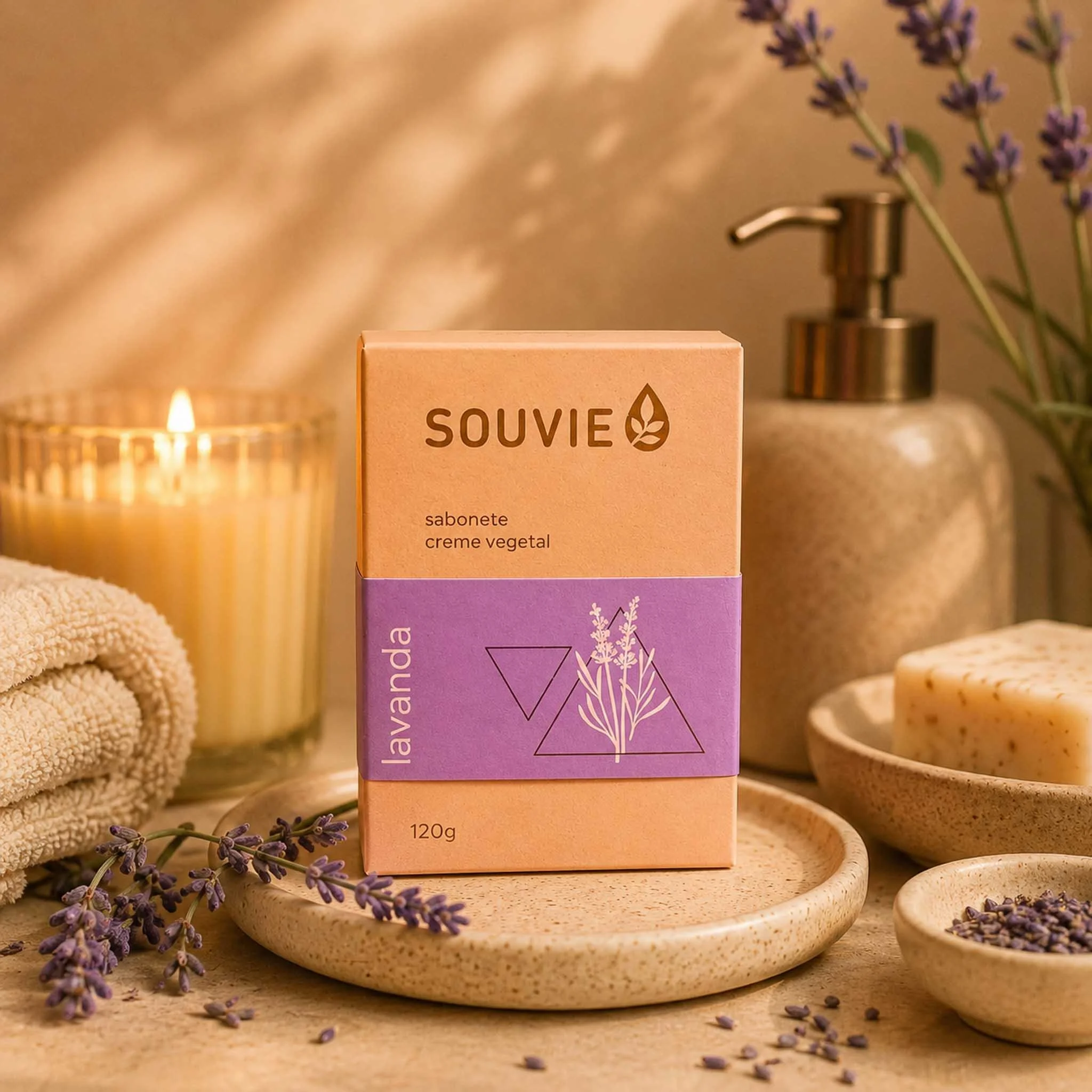 Savon Crème Végétal Lavande | 120 g