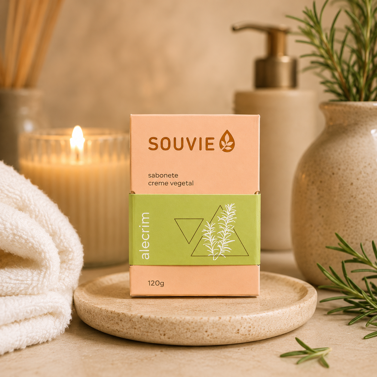 Savon Crème Végétal Romarin | 120 g