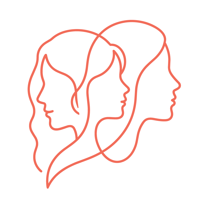 Icon representing psychological support for matrescence and identity transitions in motherhood
