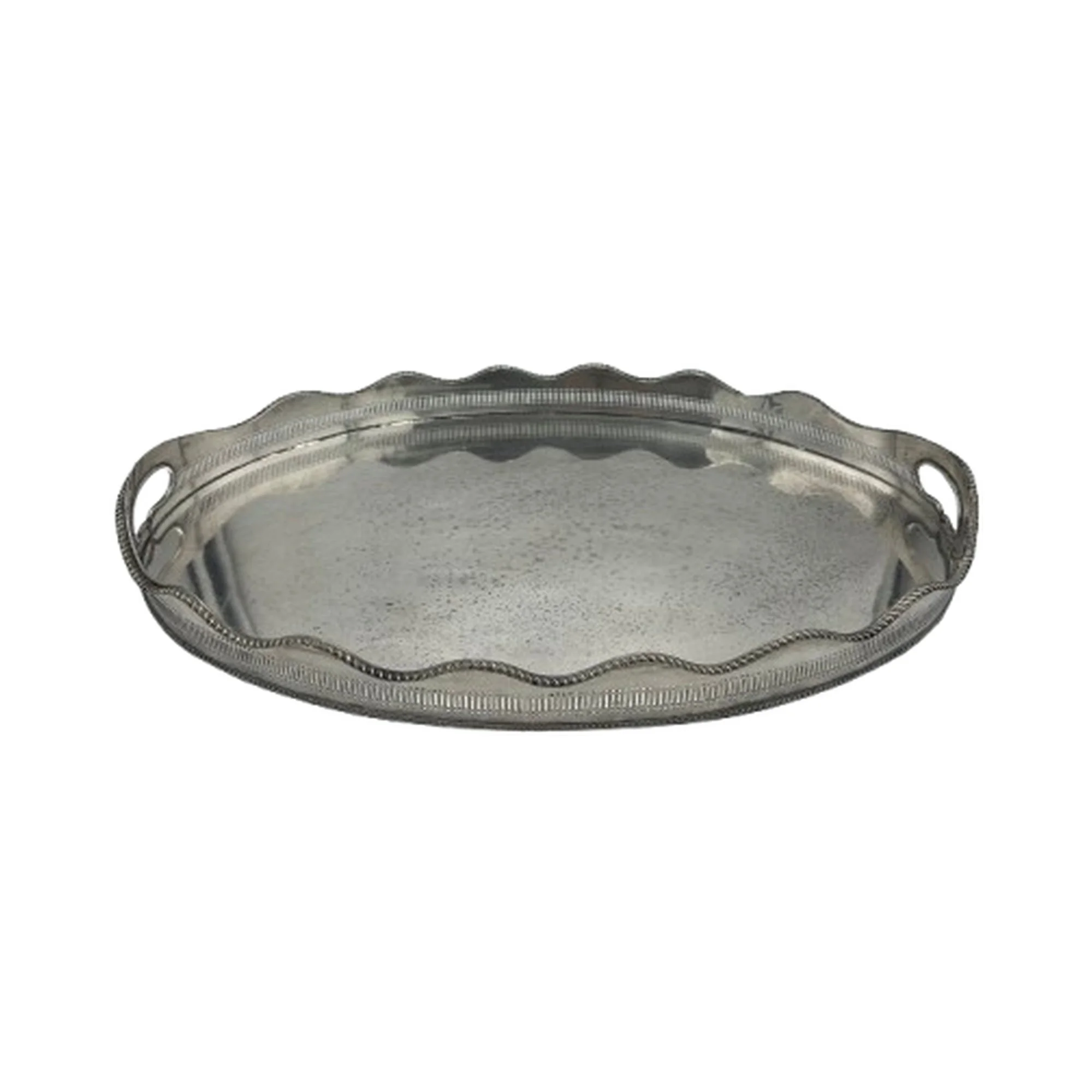 Silver - Tray - Large Oval with Sides