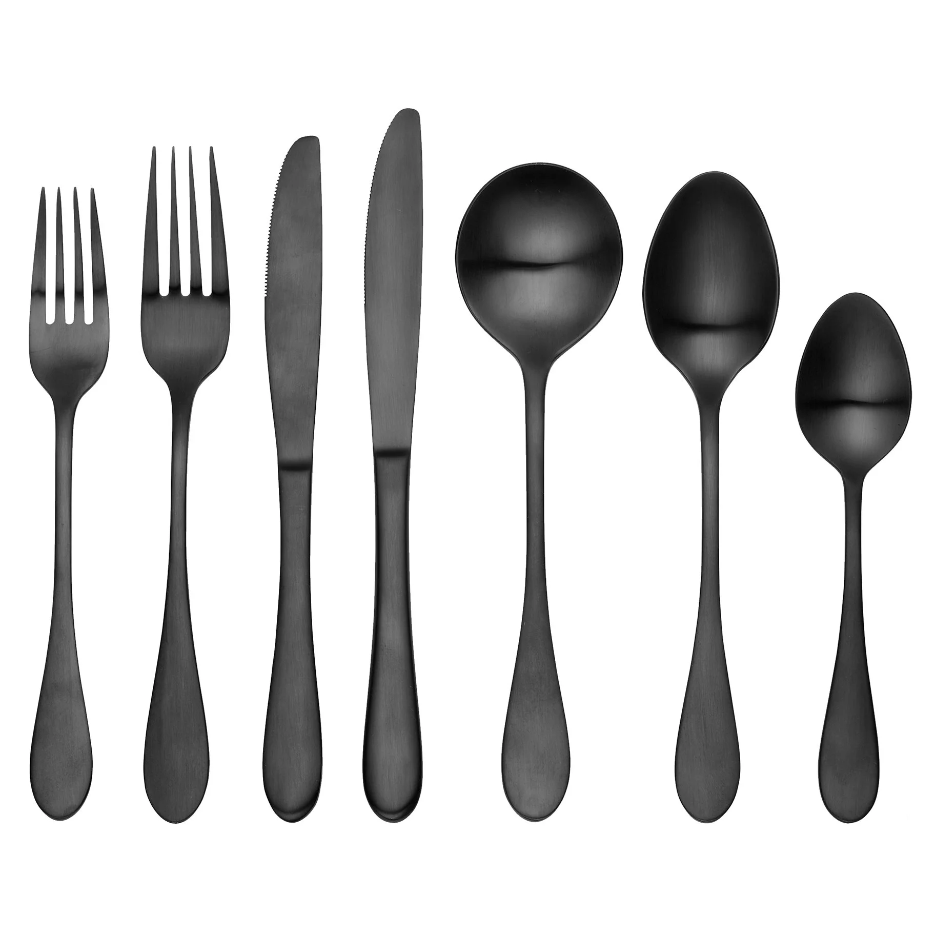 Soho Matt Black Cutlery