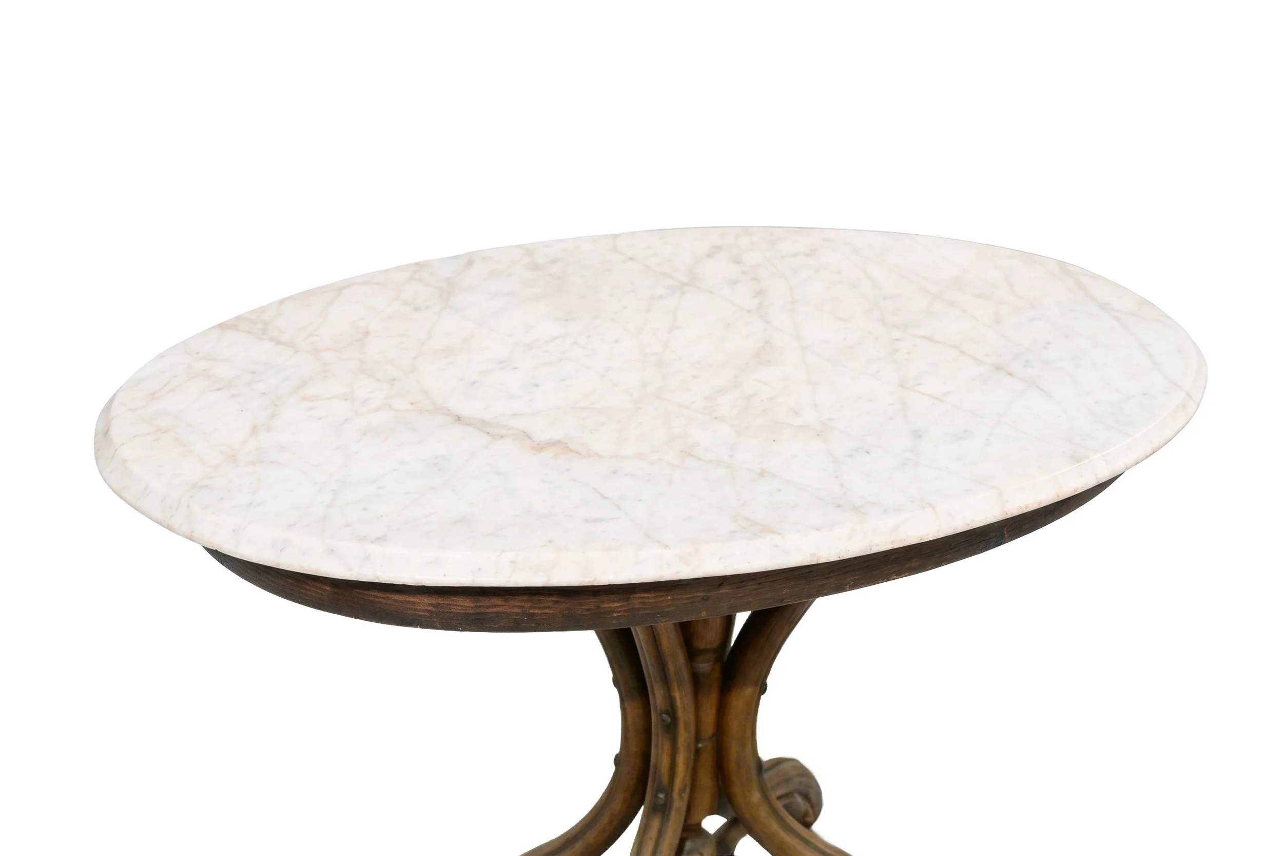 Antique Console Table 6 with Oval Marble Top - 03 - Close Up.jpg