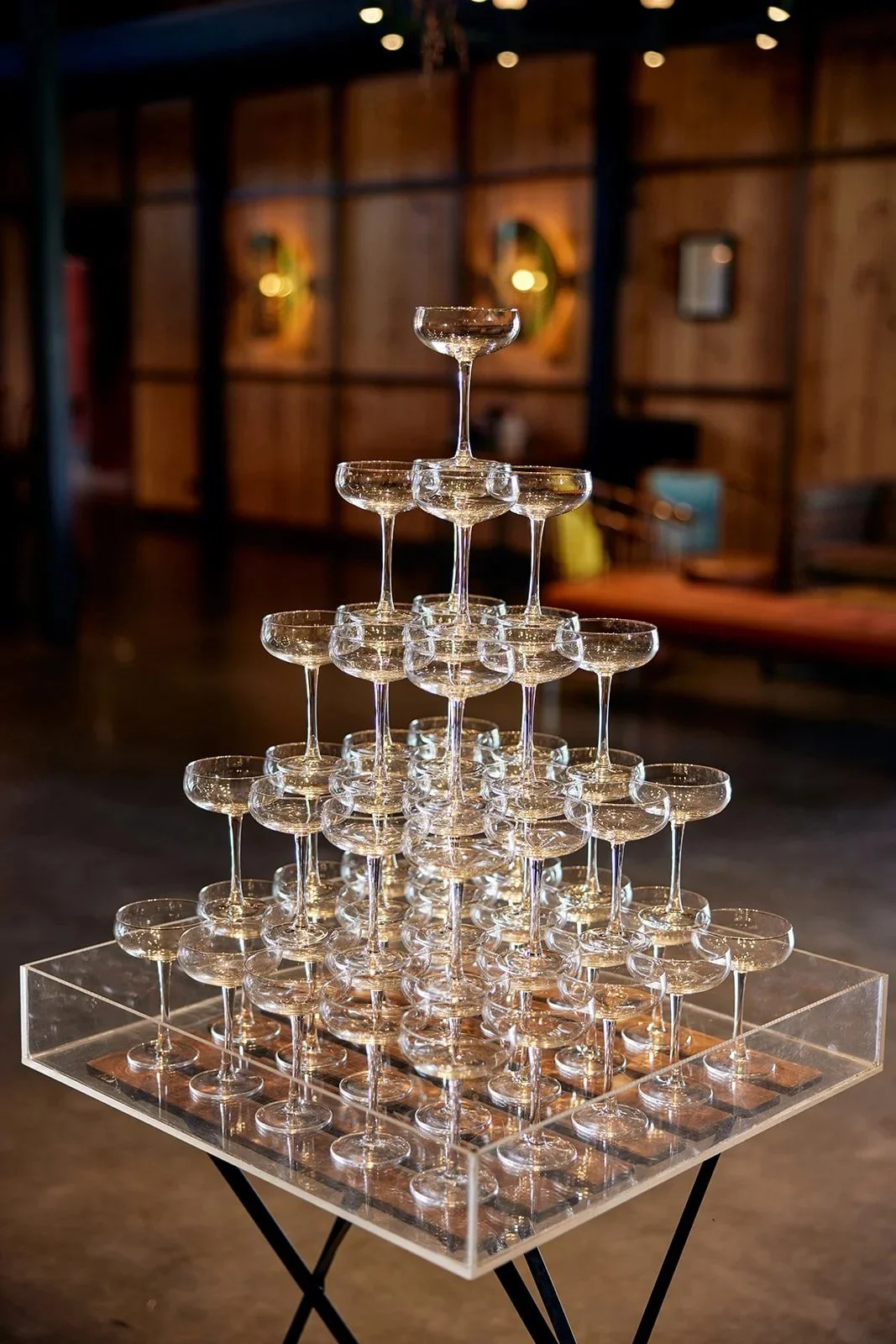 Perspex Champagne Tower Tray