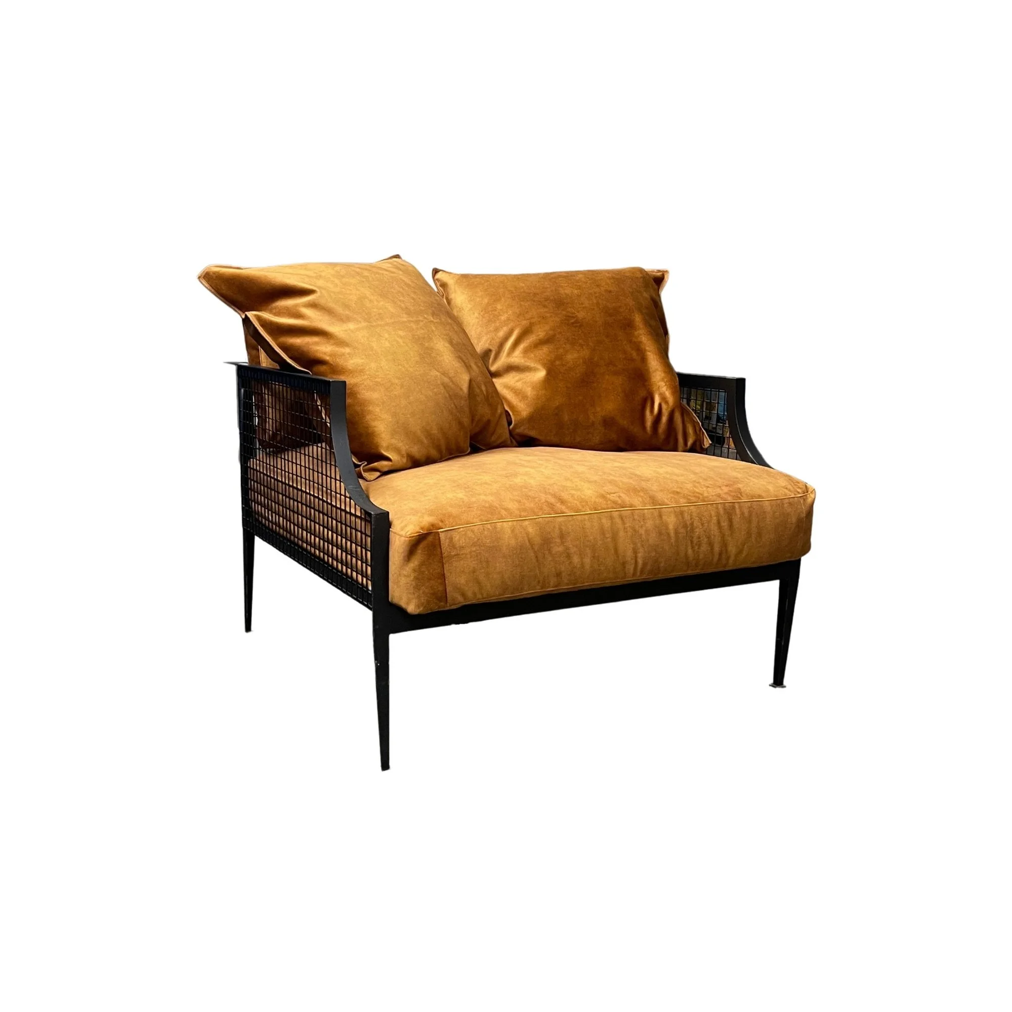 Rex Armchair - Rust Velvet
