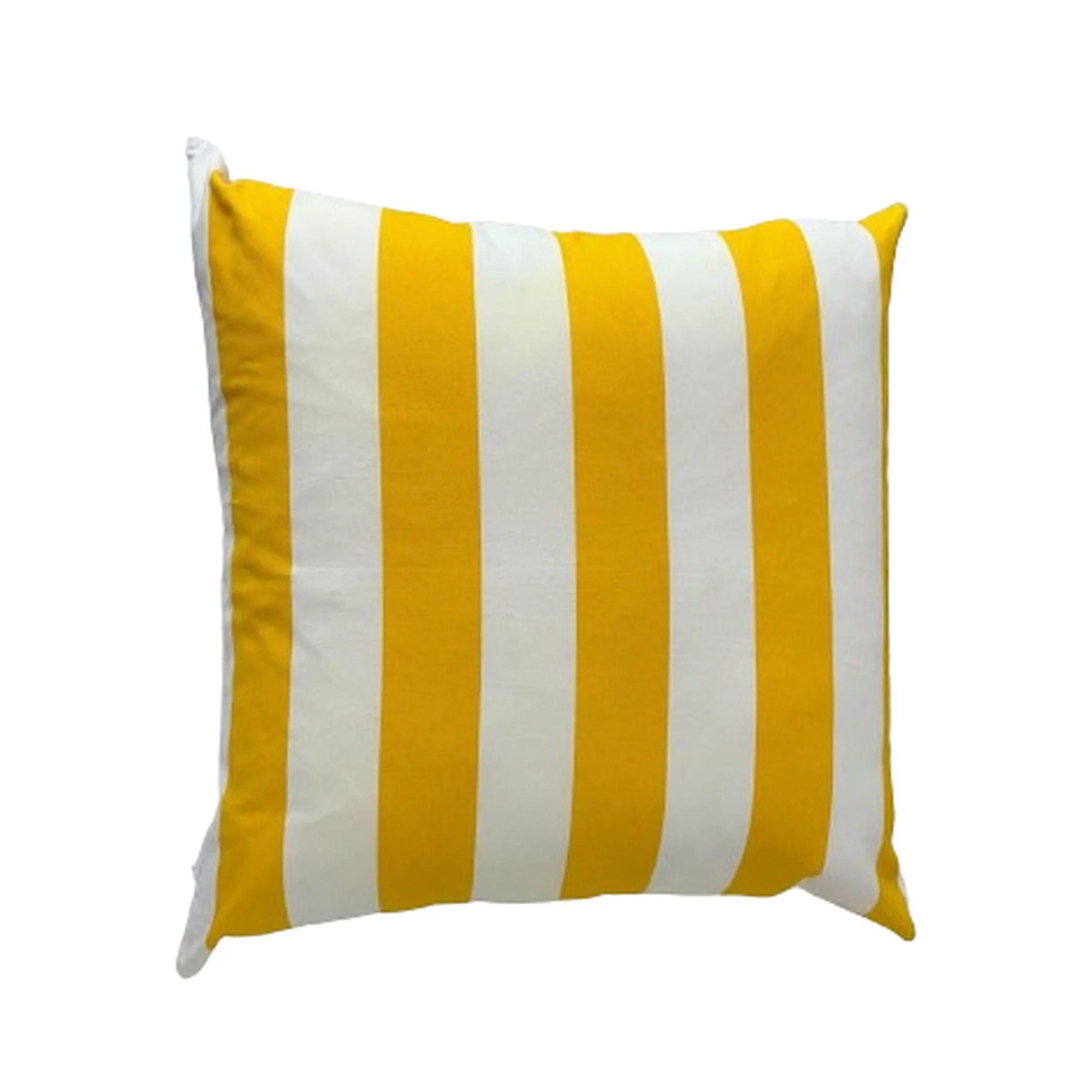 Cushion - Yellow and White Stripe