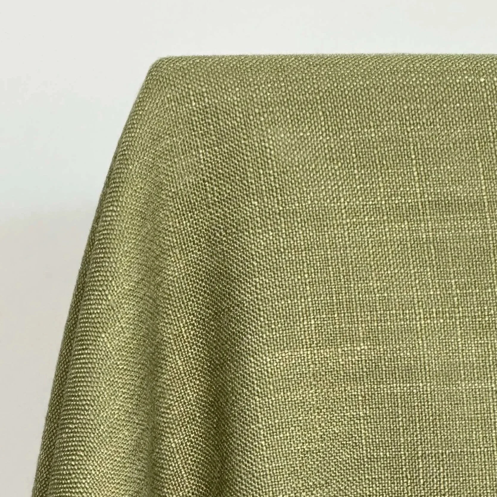 Olive Green Linen Mix Tablecloth