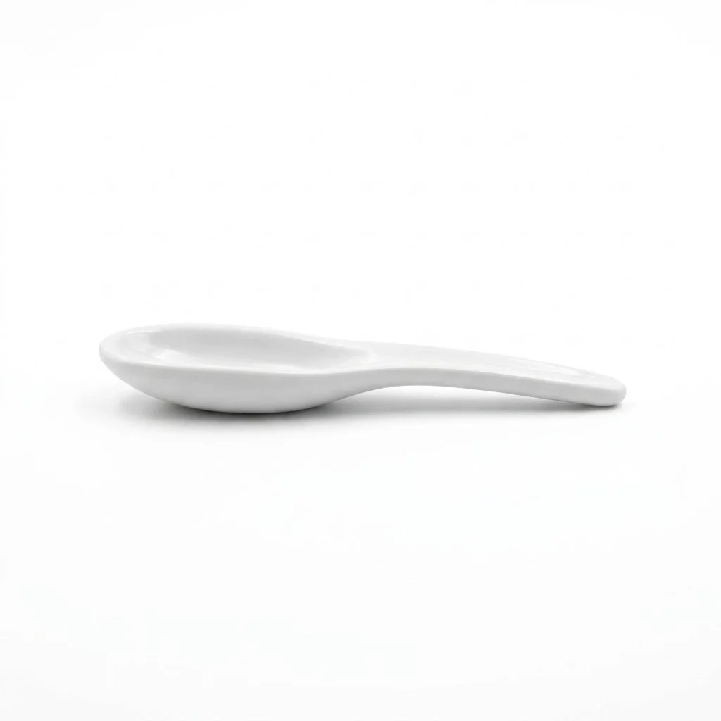 Flax - Canape Spoon - White - 100mm - 01.jpg