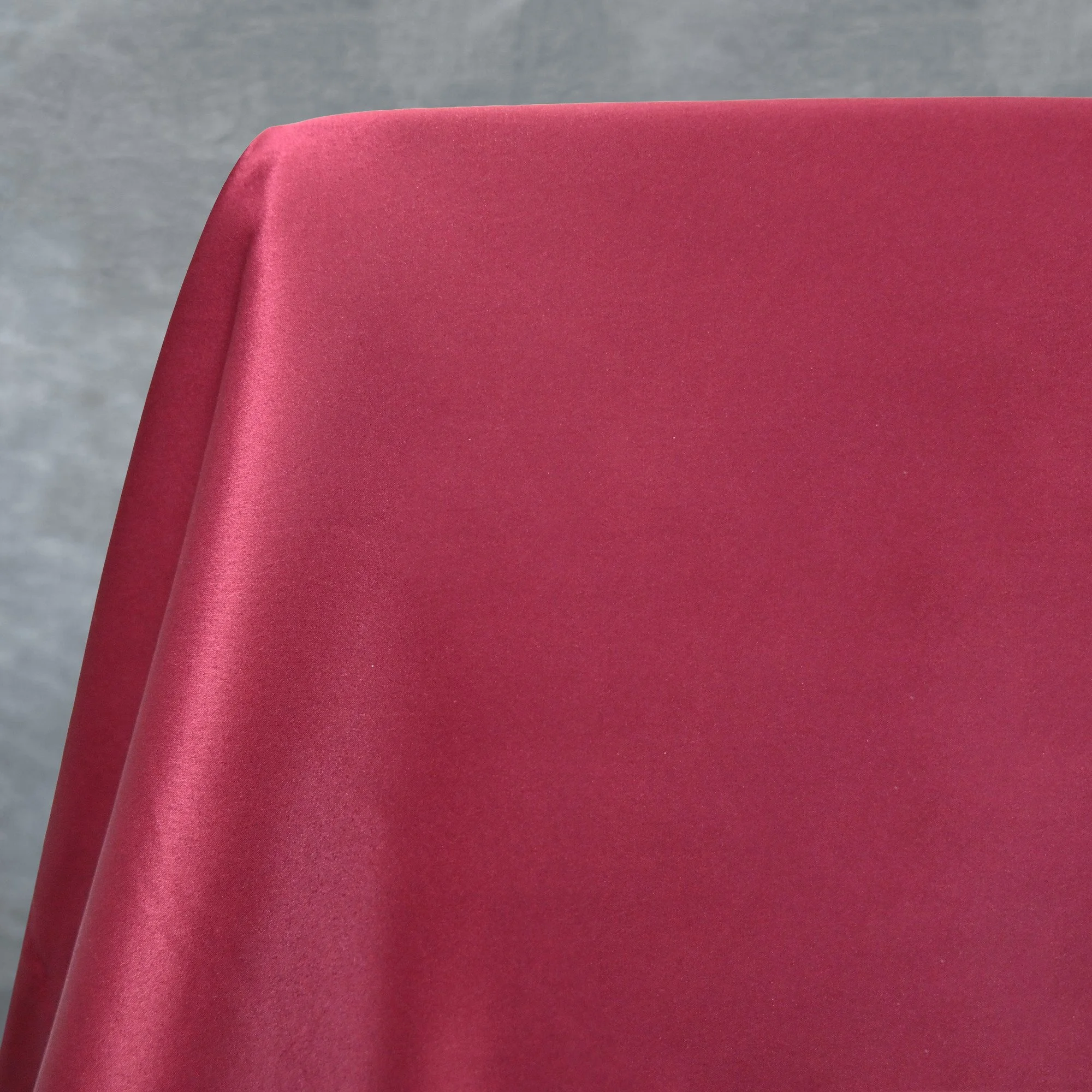 Burgundy Satin Tablecloth