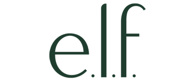 The logo of e.l.f. Cosmetics featuring lowercase letters 'e.l.f.' in black on a white background.