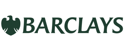 Barclays logo with a stylized eagle head and the company name in bold letters.