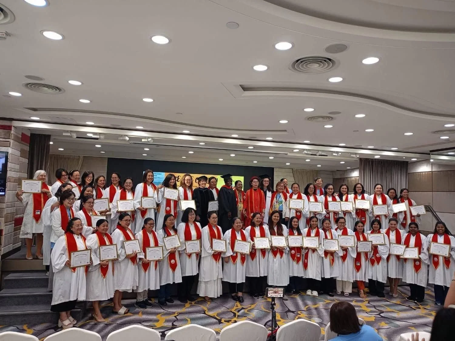 Women leaders at the Uptick Global Graduation in Hong Kong.
