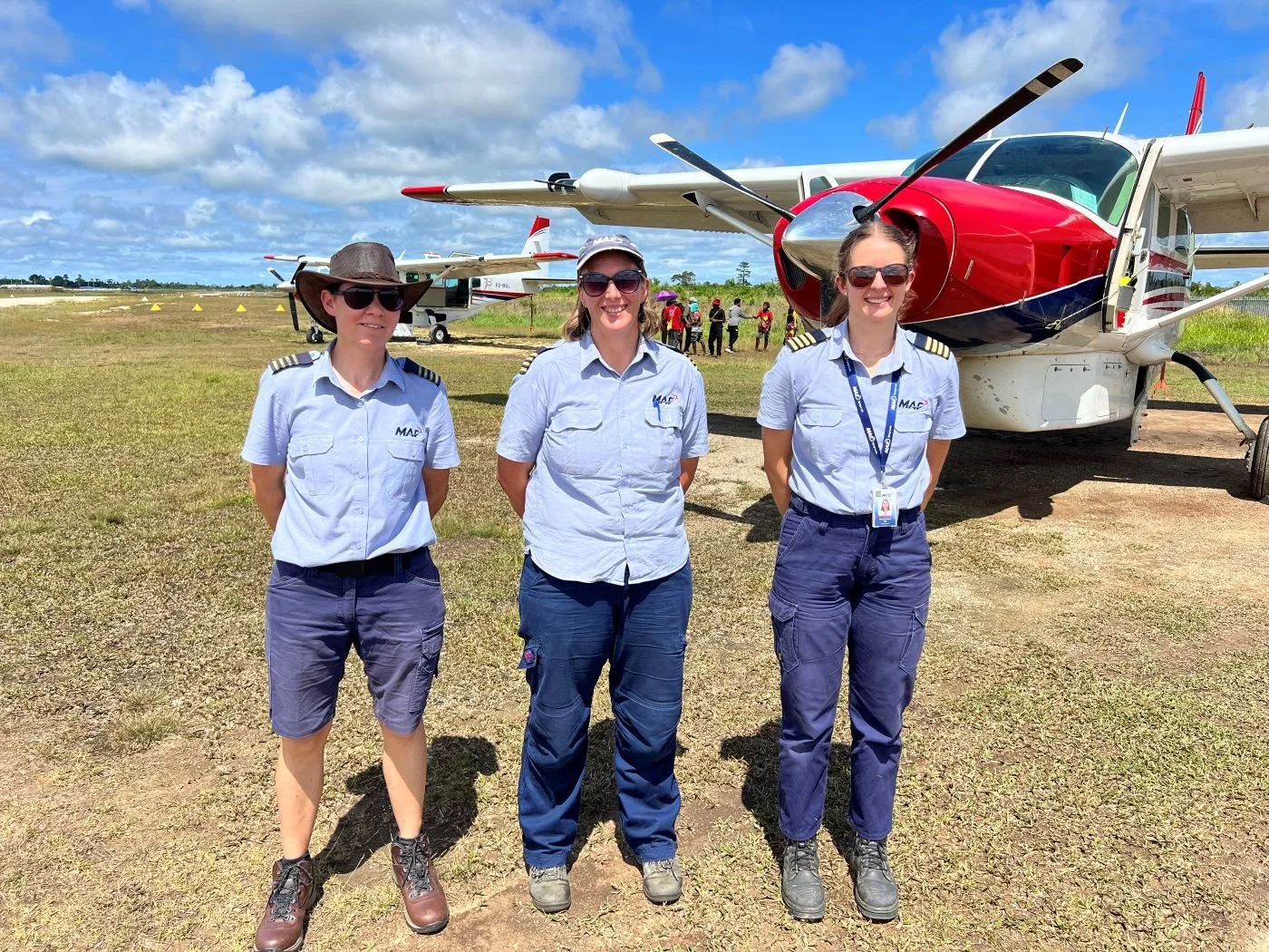 Mission Aviation Fellowship female pilots from New Zealand.