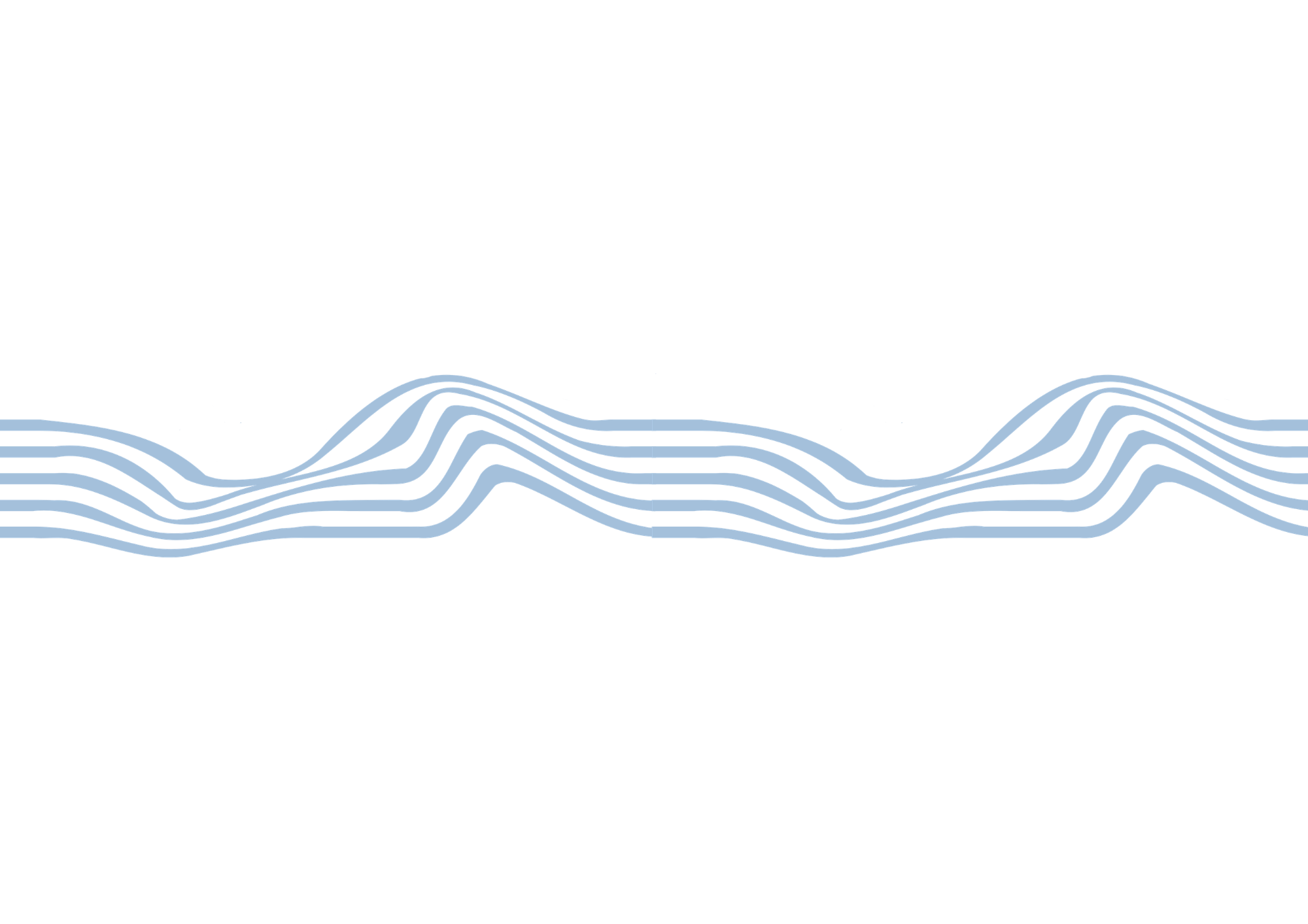 Abstract blue and white wavy lines