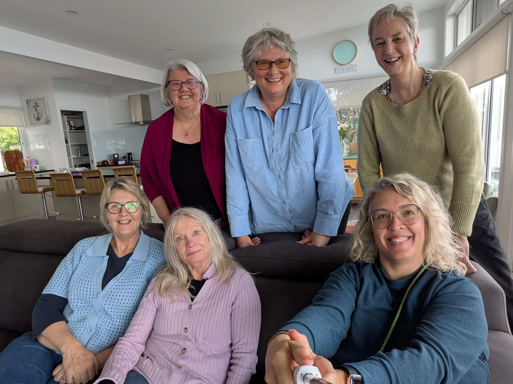 Women from Soul Storyteller gathered in Jenny Baxter's house to talk about women in leadership.