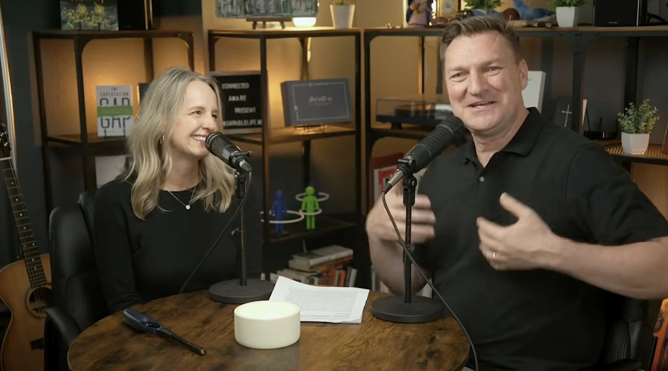 Capable Life team deliving a podcast on leadership and life.