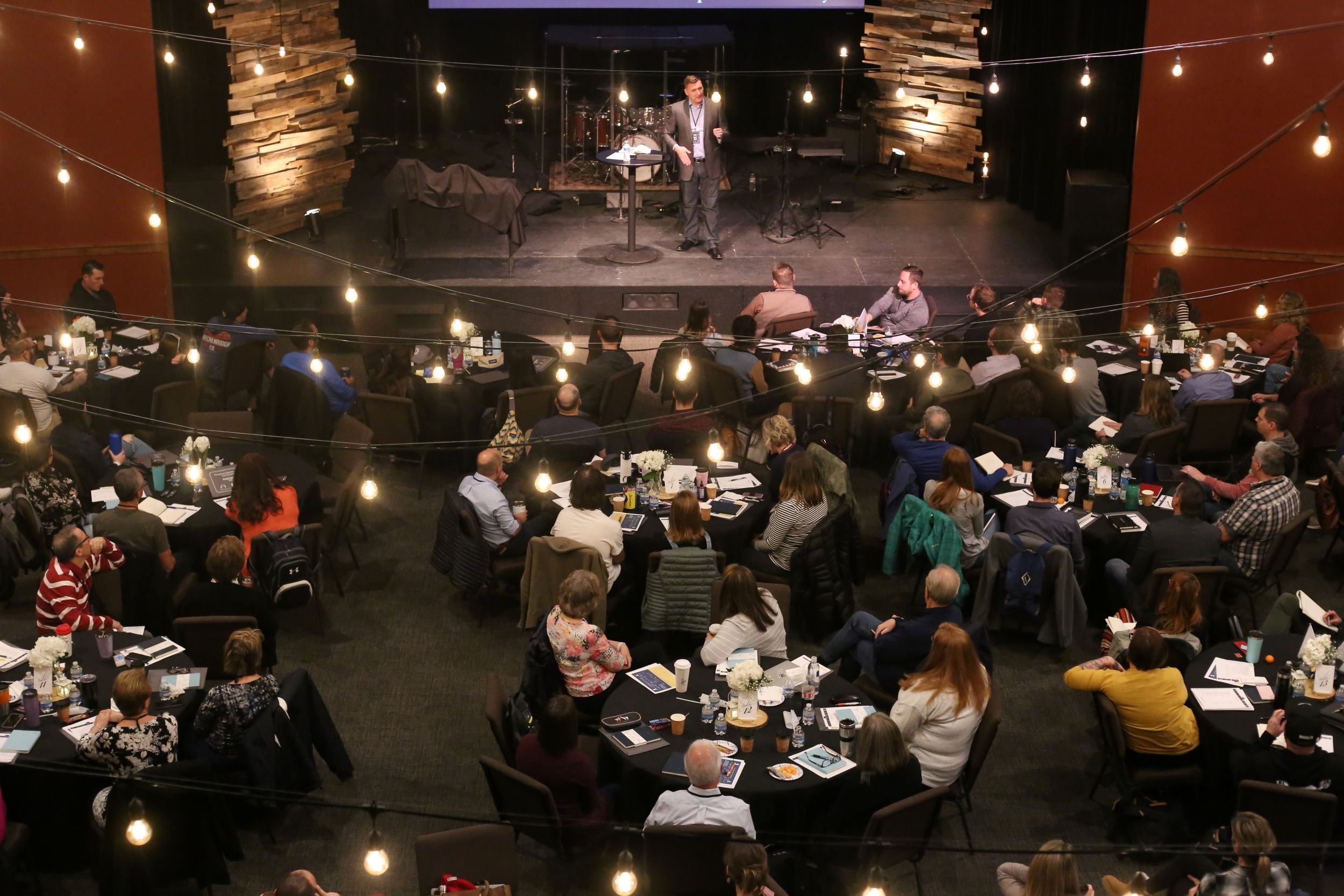 Leaders gathered at a Leadership Conference.