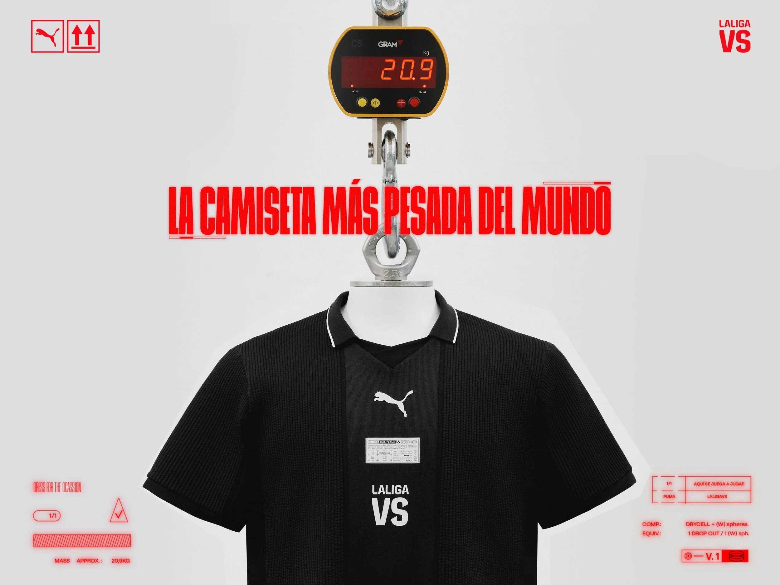 LA CAMISETA MÁS PESADA