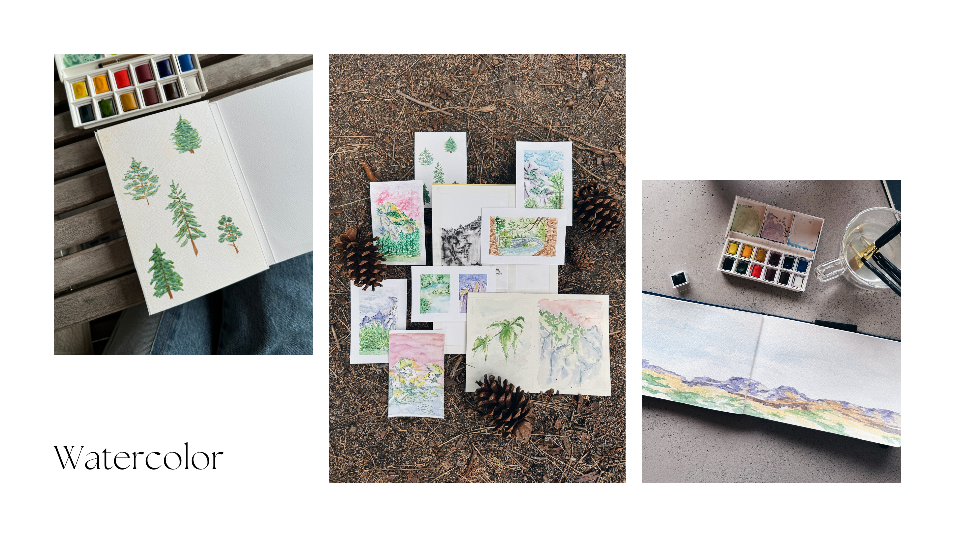 Watercolor paintings