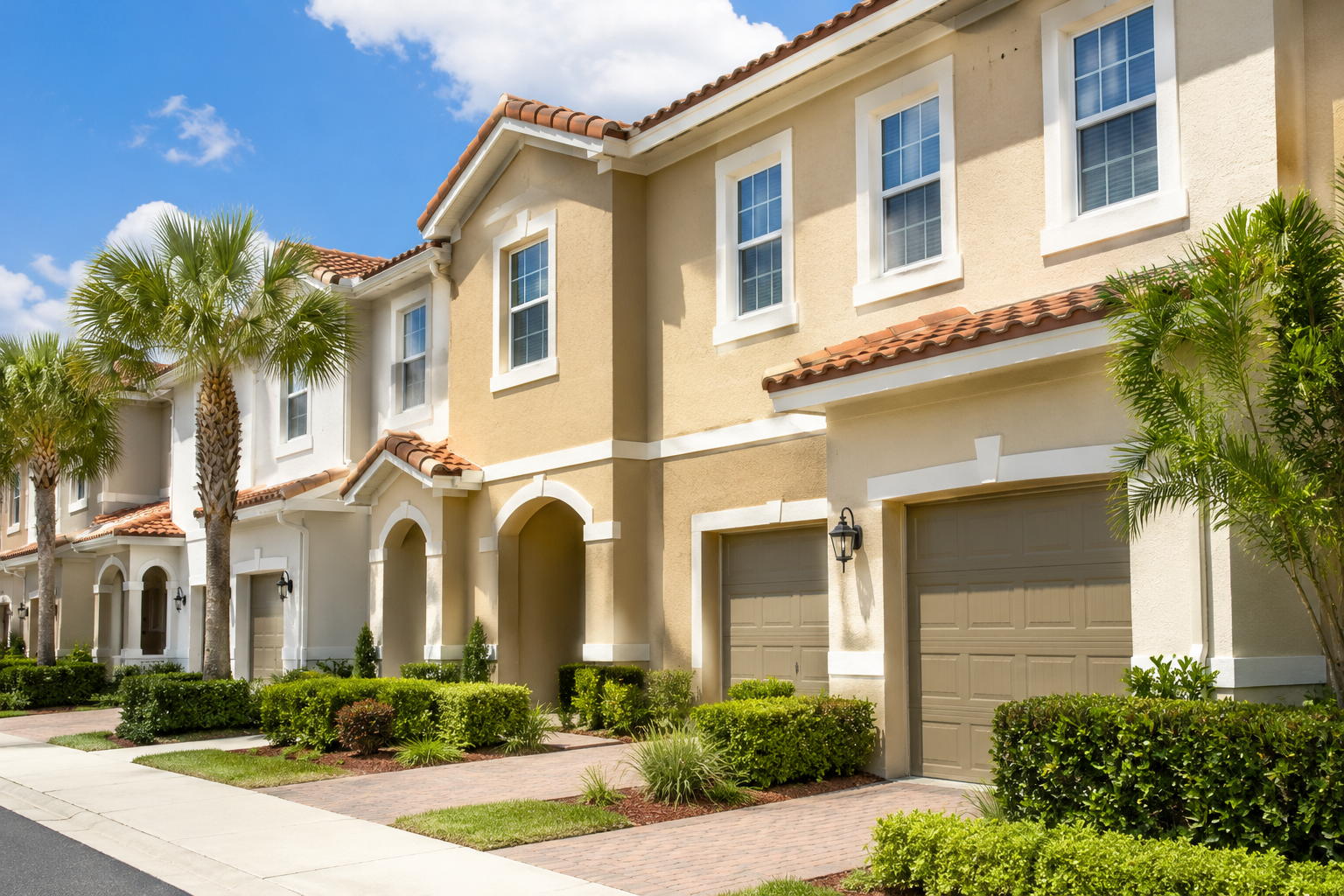 HOA and townhome community repaint in Kendall, FL by Vinicio Painting