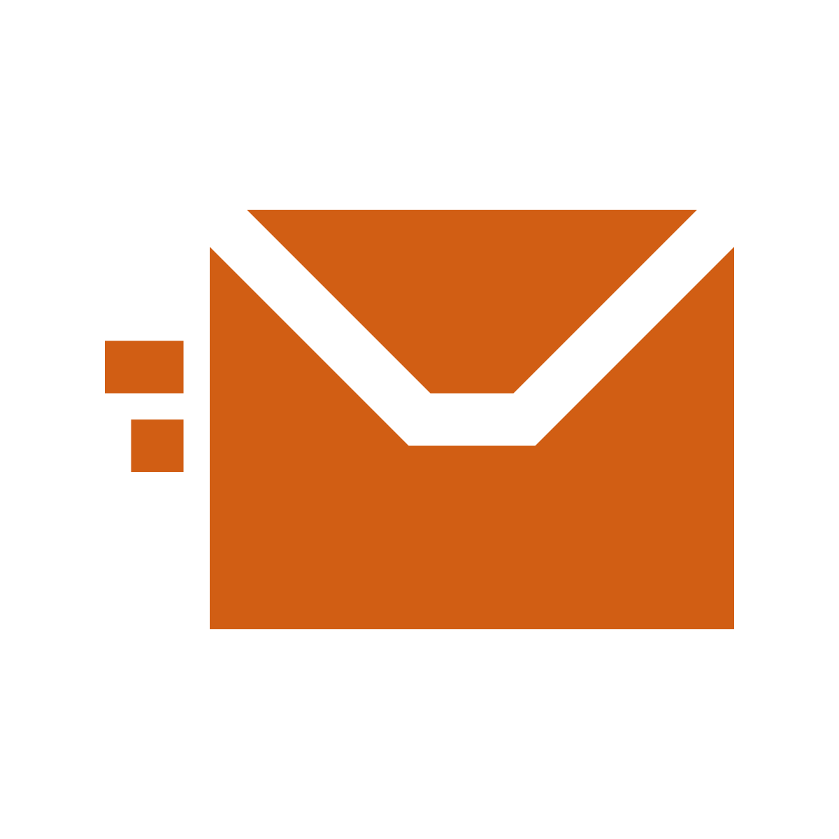 Orange Email Icon