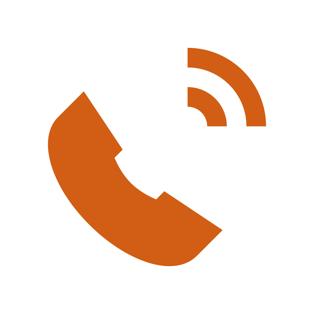 Orange Phone Icon