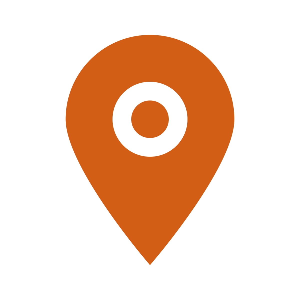 Orange Location Pin Icon
