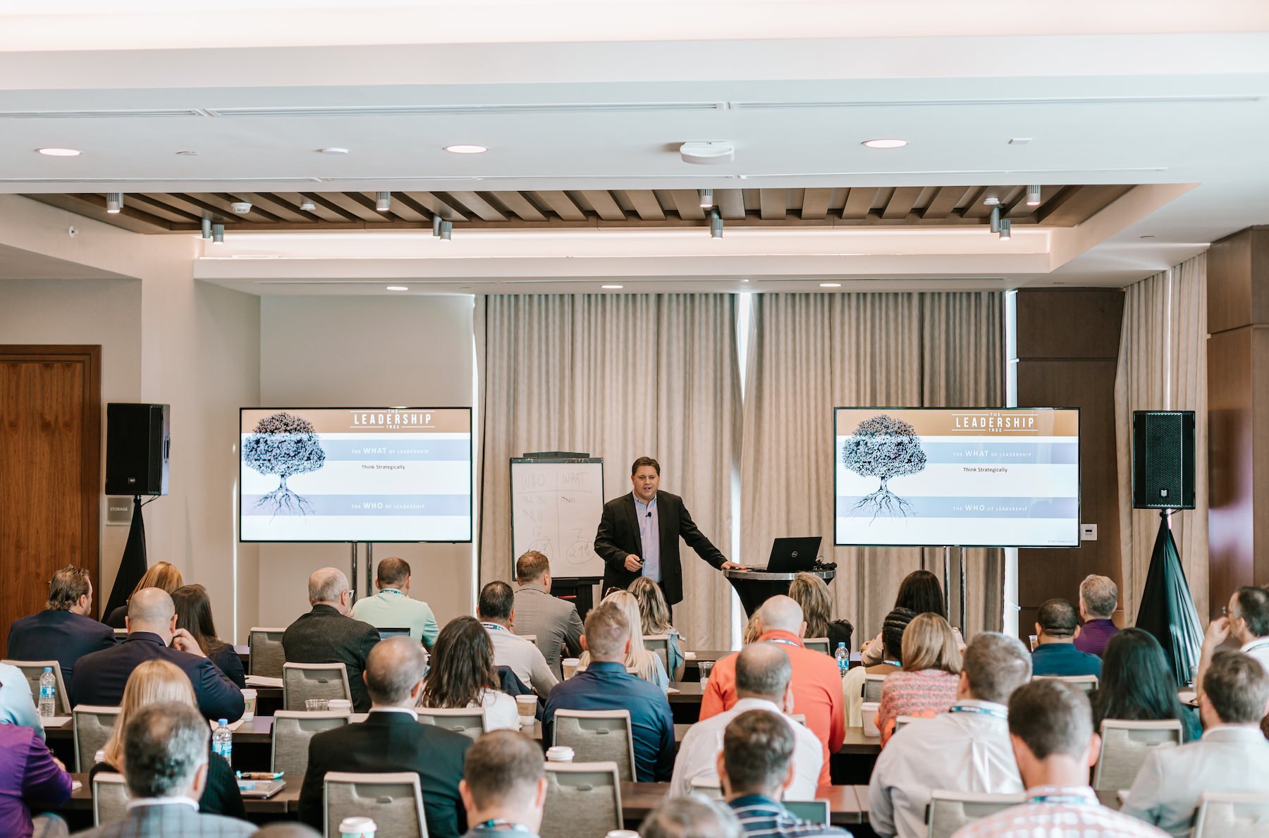Tim Spiker speaking at a Leadership seminar