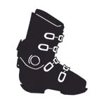 Ein Snowboard-Hardboot