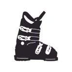 Ein Junior-Skischuh