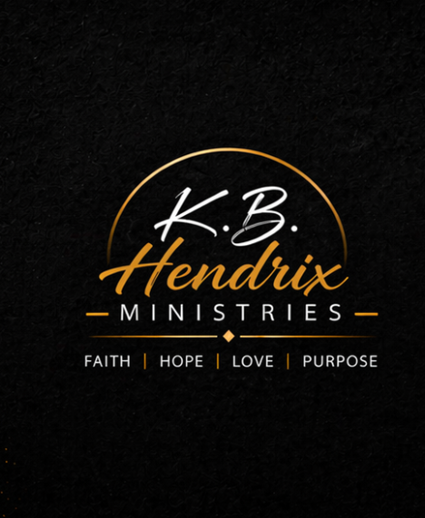Logo for K.B. Hendrix Ministries featuring the words 'Faith, Hope, Love, Purpose'.