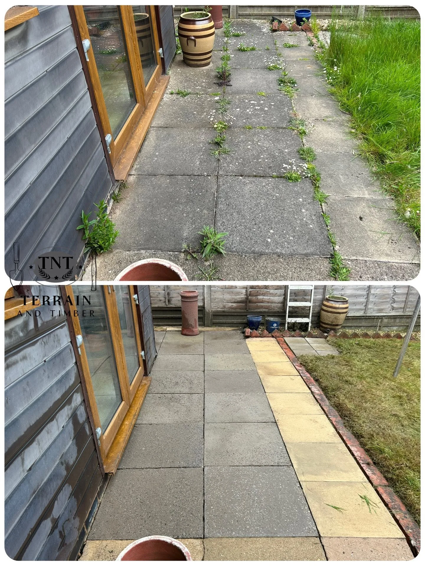We’ve pressure washed the front and back gardens, bringing the colour and life back to the driveway and outdoor spaces. Finished off with a full clean down, leaving everything spotless and refreshed!
Driveways, patios, decking — we bring them back to