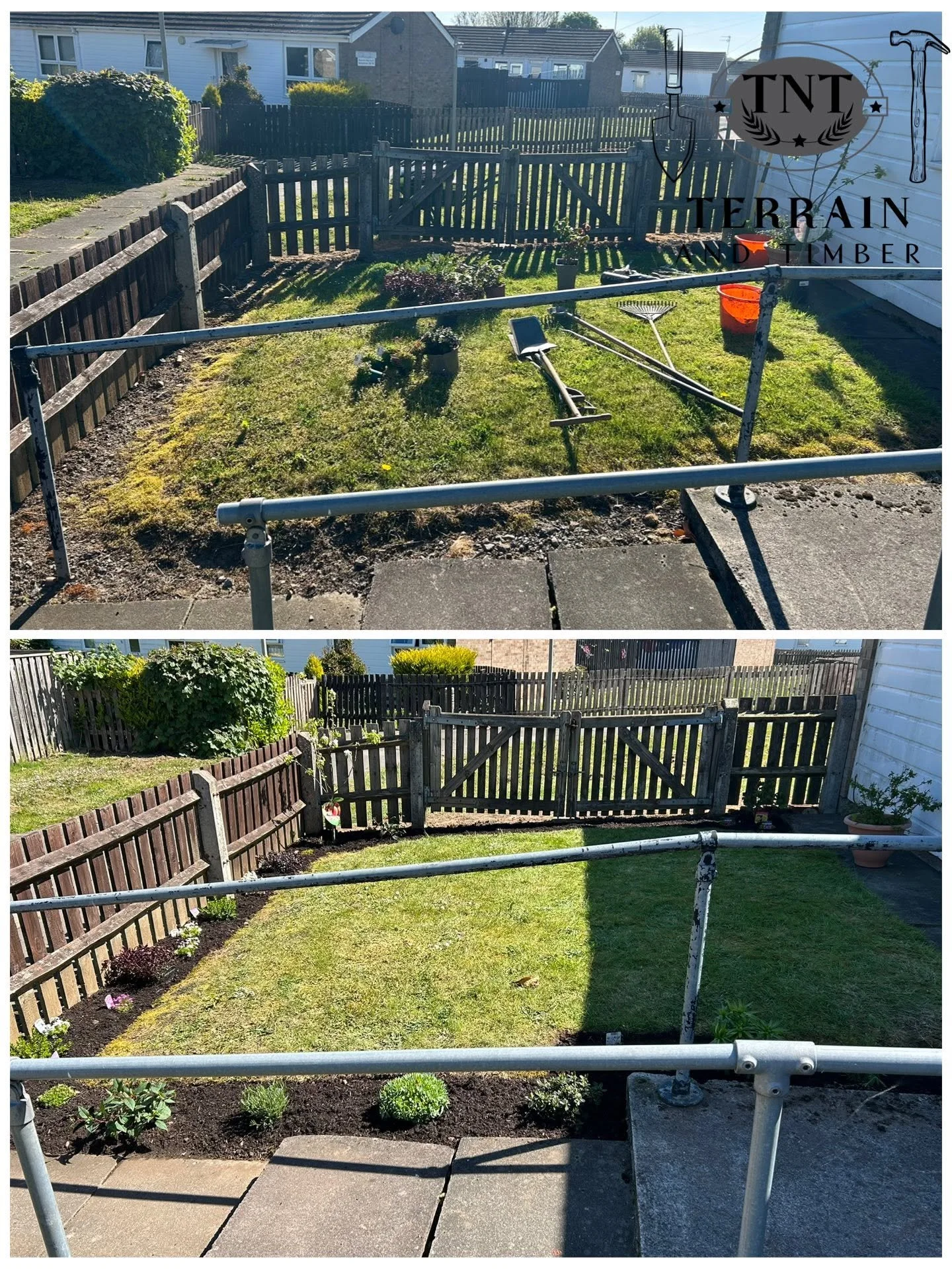 We’ve rejuvenated this tired border with a fresh burst of colourful flowers, alongside thorough weeding and a full tidy-up of the area. 
A simple refresh can make such a big difference—bringing life, structure, and vibrancy back into your outdoor spa