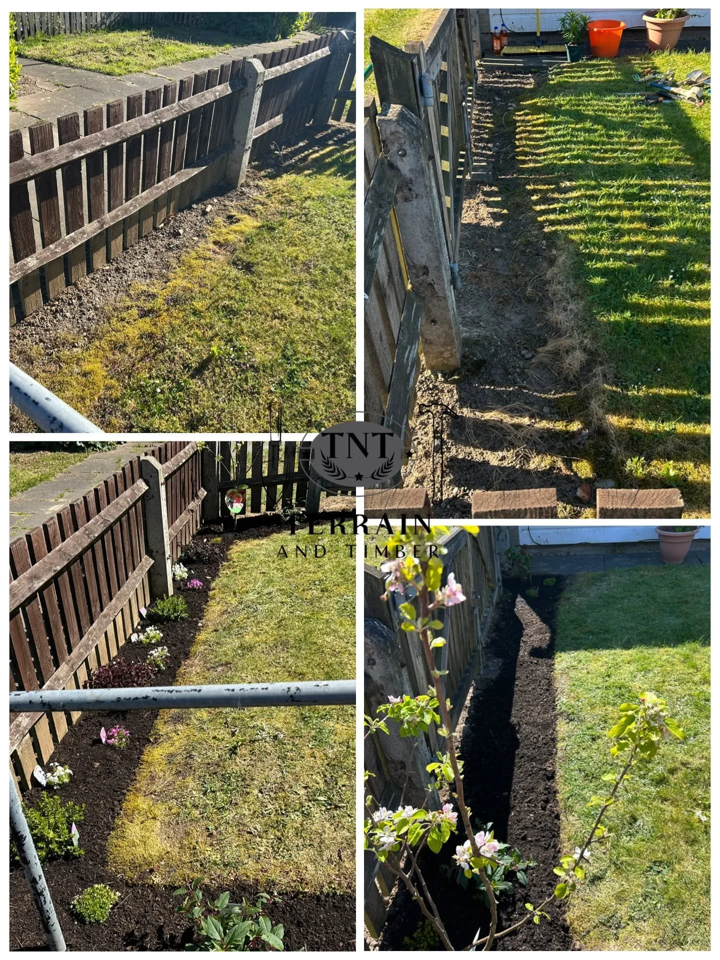 We’ve rejuvenated this tired border with a fresh burst of colourful flowers, alongside thorough weeding and a full tidy-up of the area. 
A simple refresh can make such a big difference—bringing life, structure, and vibrancy back into your outdoor spa