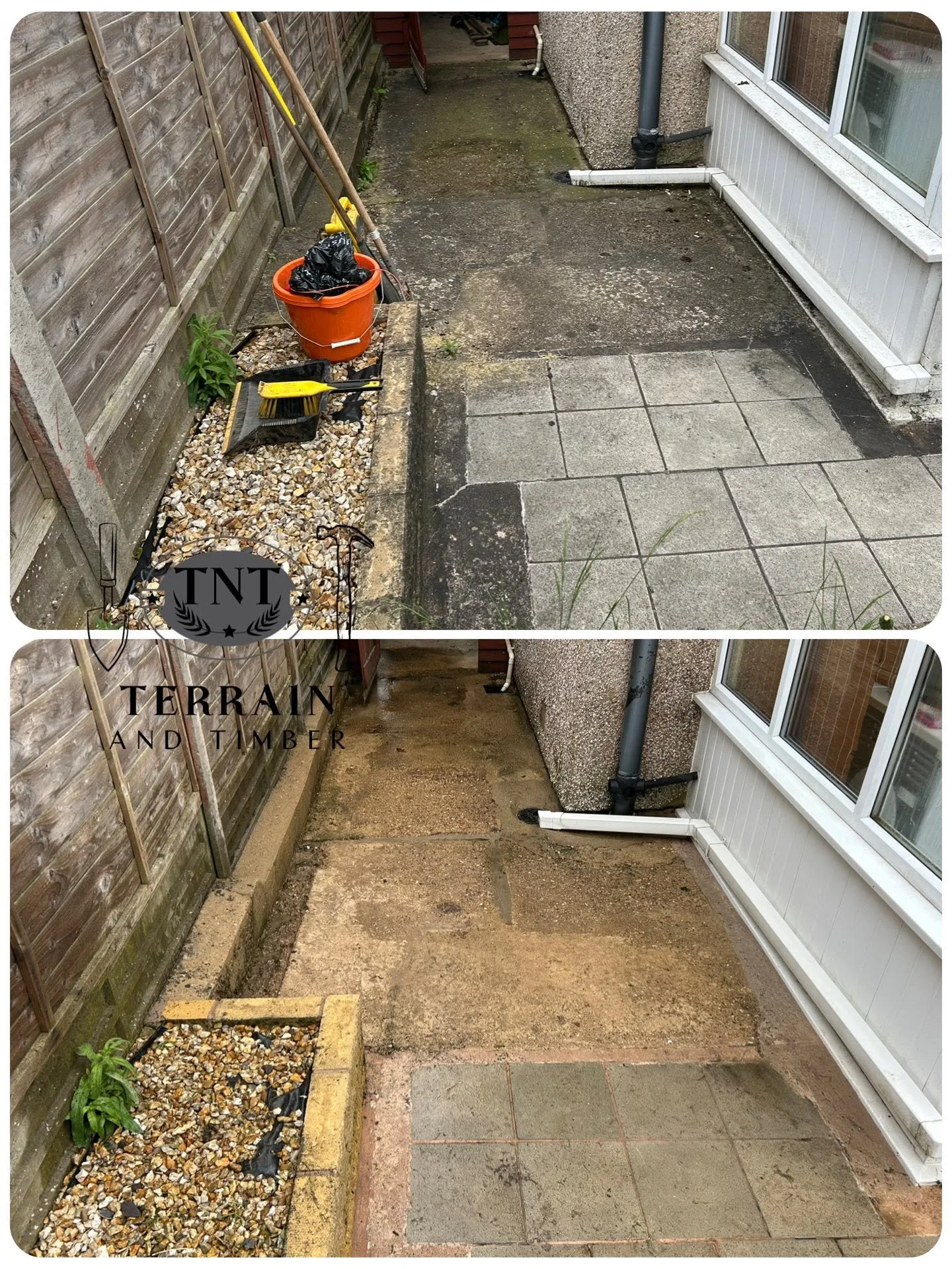 We’ve pressure washed the front and back gardens, bringing the colour and life back to the driveway and outdoor spaces. Finished off with a full clean down, leaving everything spotless and refreshed!
Driveways, patios, decking — we bring them back to