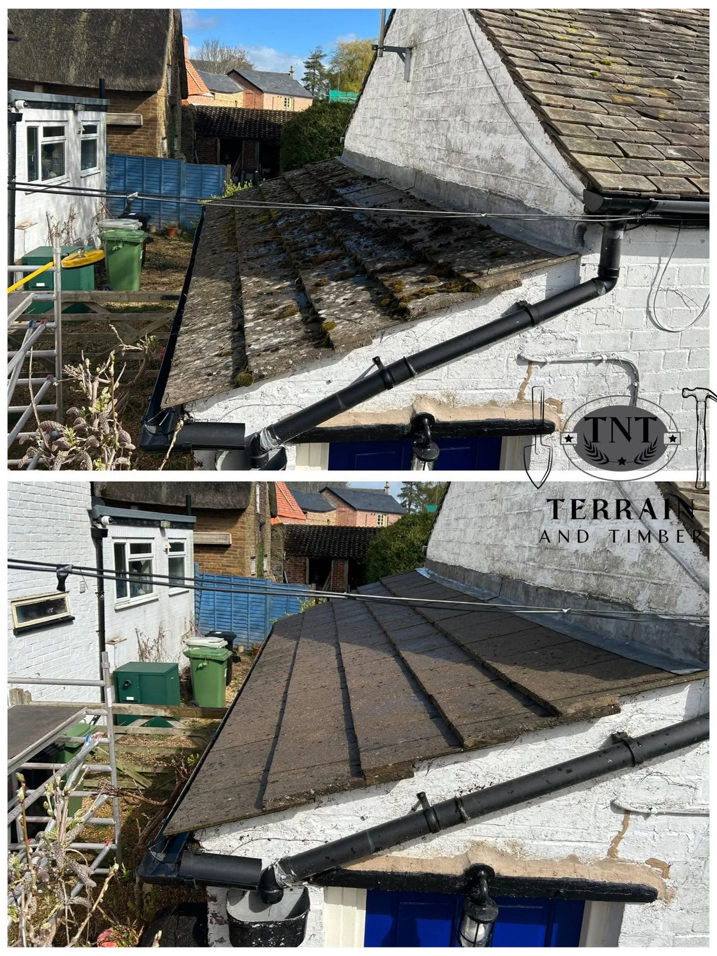 A small roof clean, along with a full wash down of the walls and gutters. It’s amazing what a difference a proper clean can make — everything looking fresh, tidy, and well maintained again.