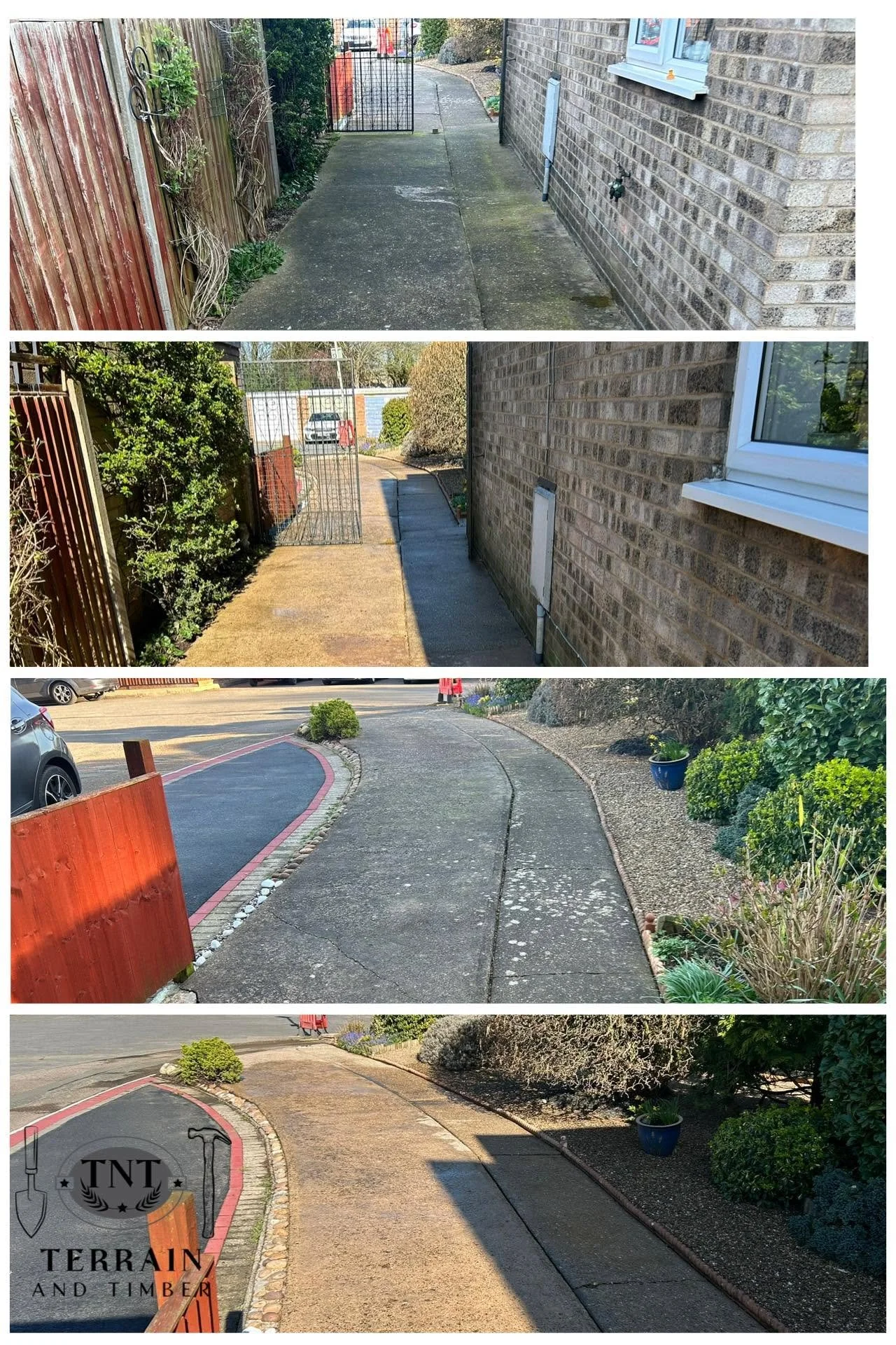 We took this driveway from dull, stained, and weather-worn to looking fresh, clean, and almost brand new again. 
It’s amazing what a professional pressure wash can do—not just for appearance, but for maintaining the surface and preventing long-term d